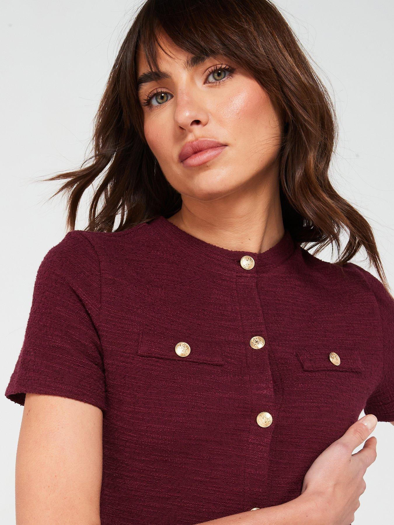 v-by-very-boucle-short-sleeve-cardigan-top-burgundyoutfit