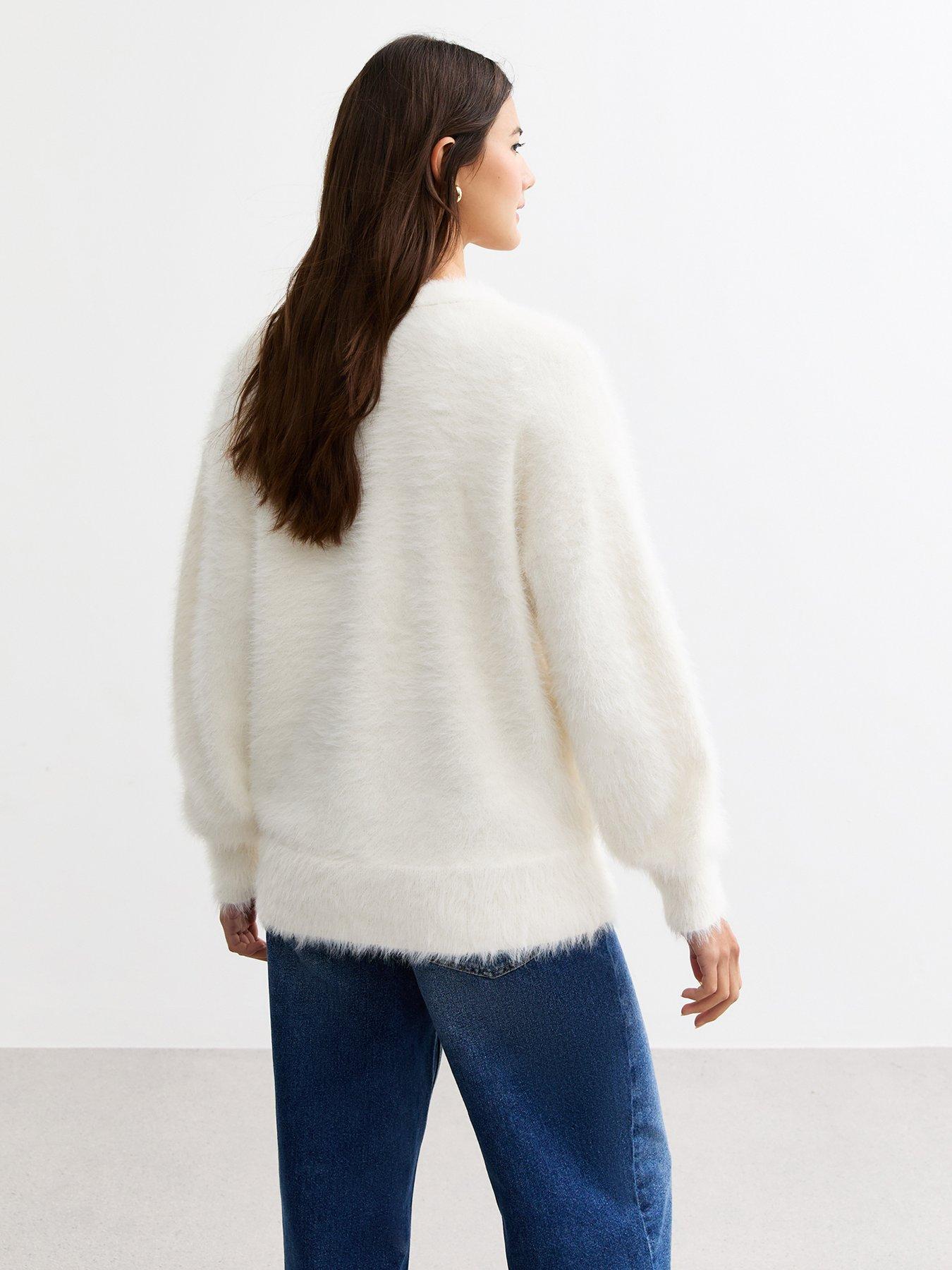 new-look-fluffy-long-sleeve-cardigan-creamstillFront