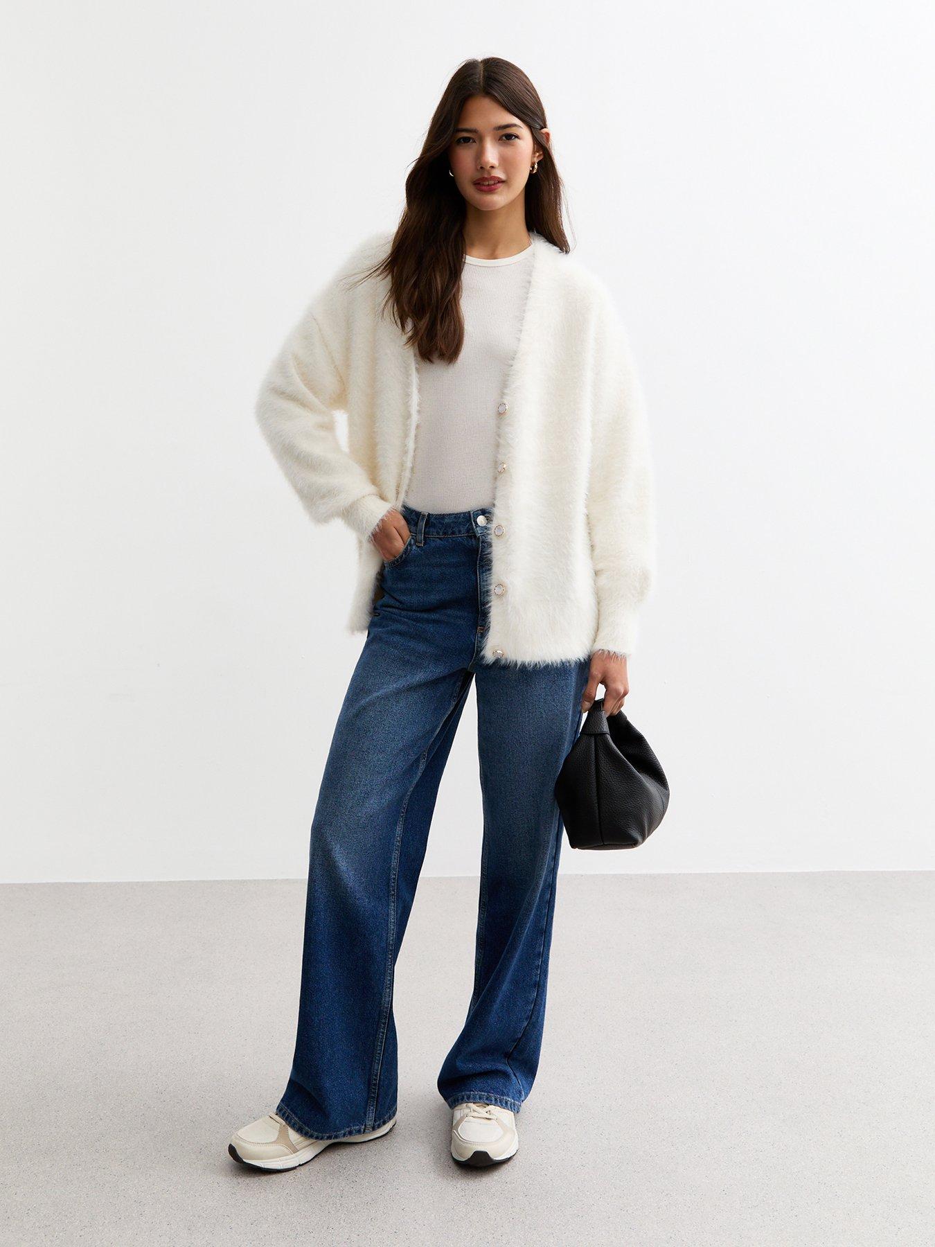 new-look-fluffy-long-sleeve-cardigan-creamback