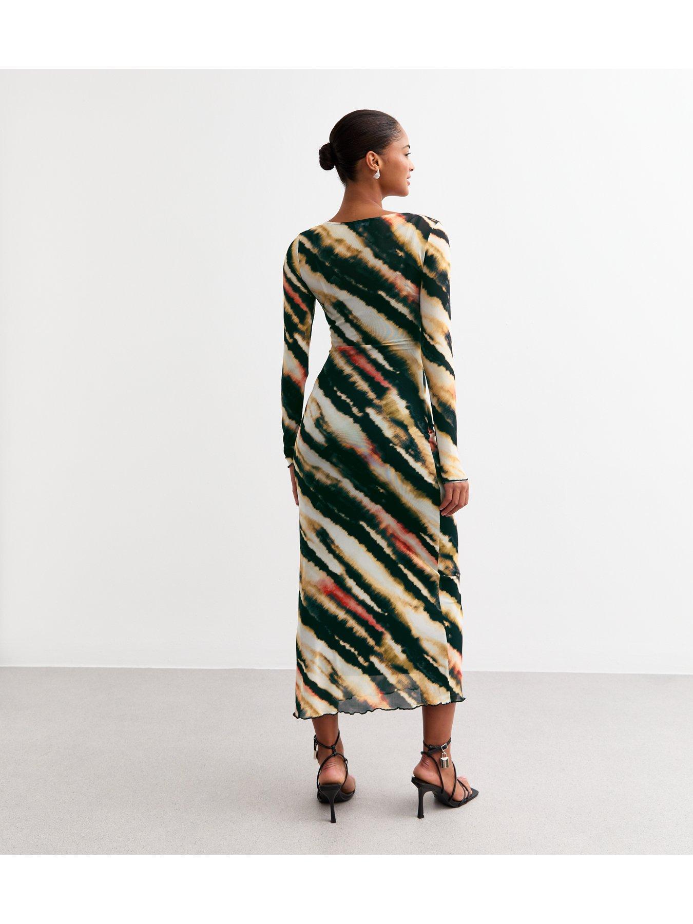 new-look-off-white-blurred-stripe-mesh-midi-dress-printstillFront