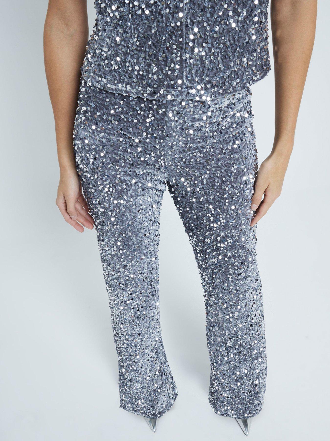 river-island-velvet-sequin-wide-leg-trouser-greyoutfit