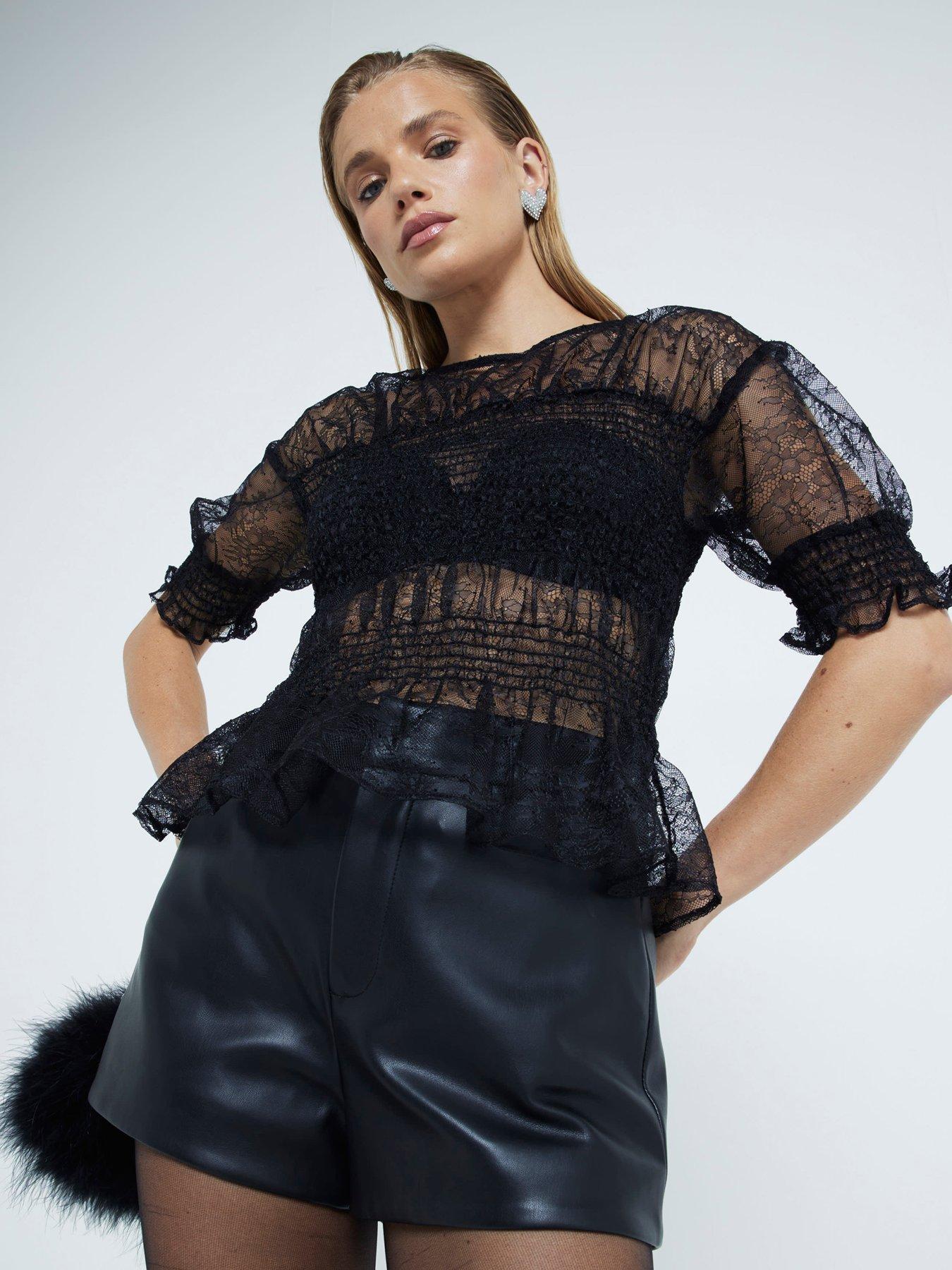 river-island-lace-shirred-peplum-top-blackback