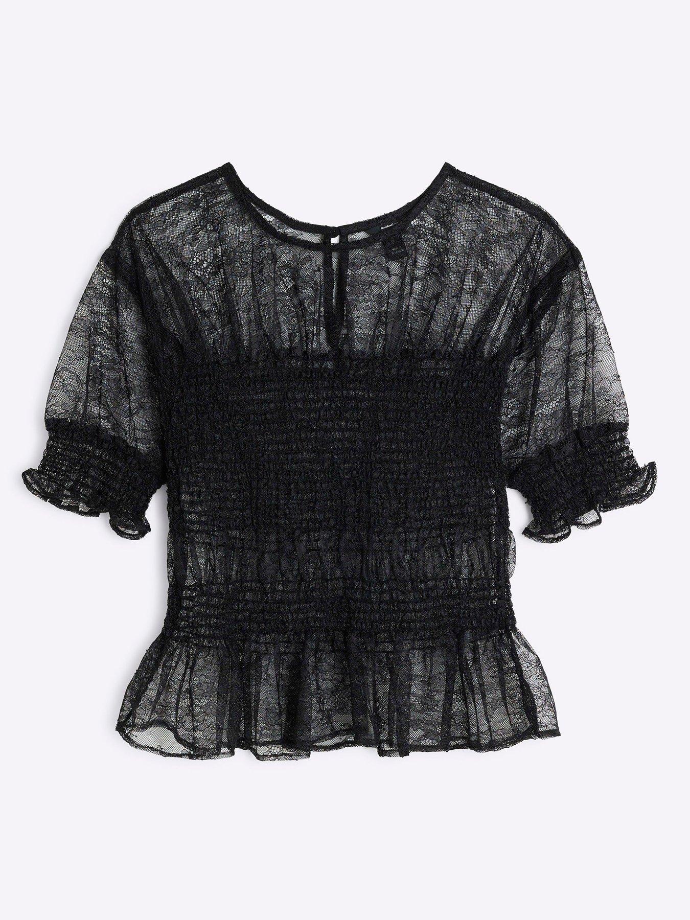 river-island-lace-shirred-peplum-top-blackdetail