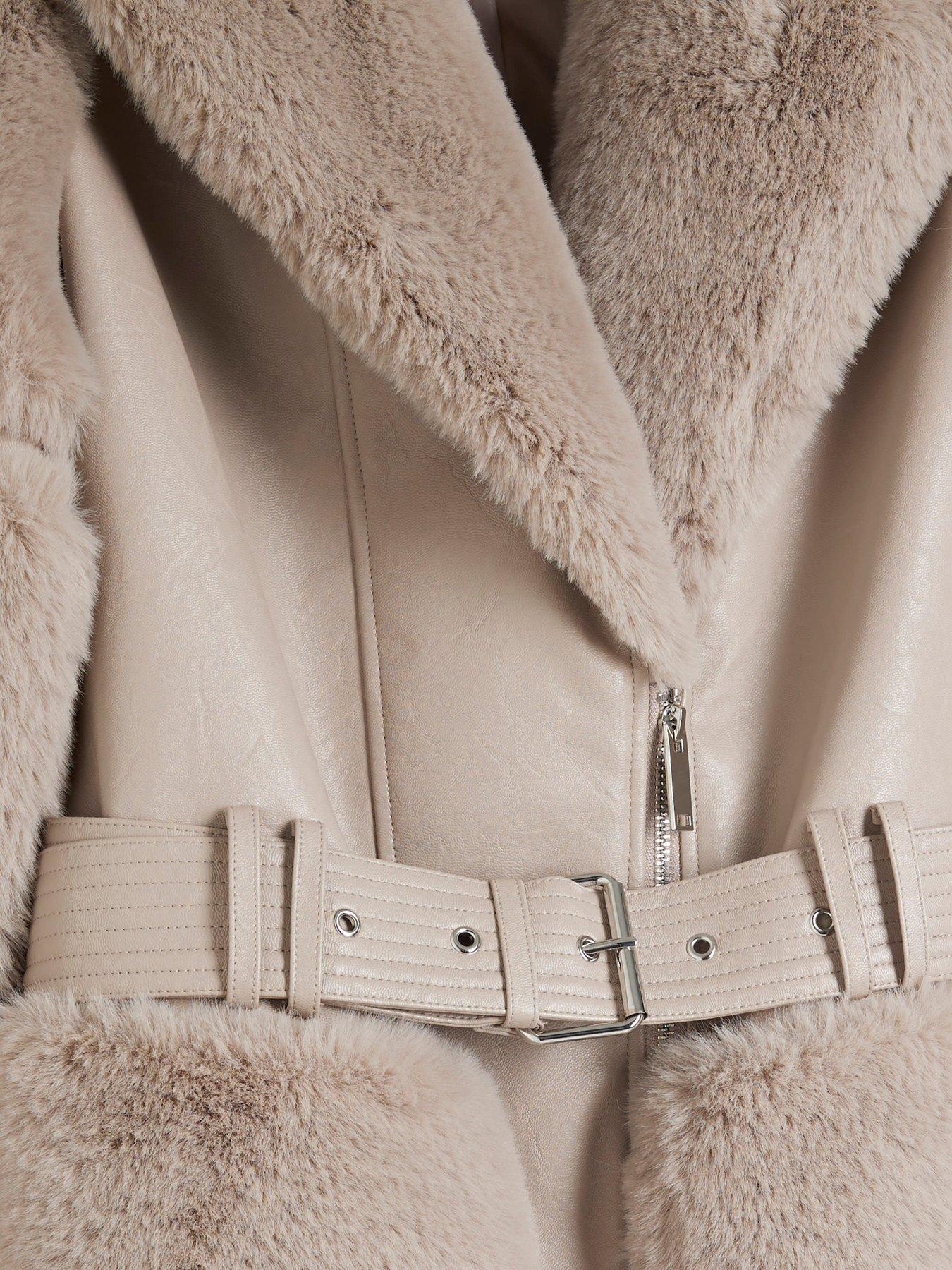 river-island-belted-faux-fur-biker-jacket-light-stonedetail