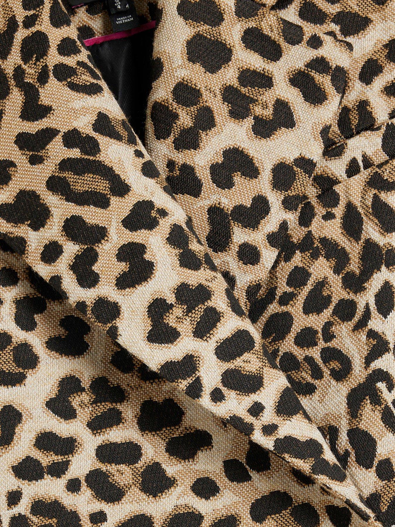 Leopard print jacket river island online