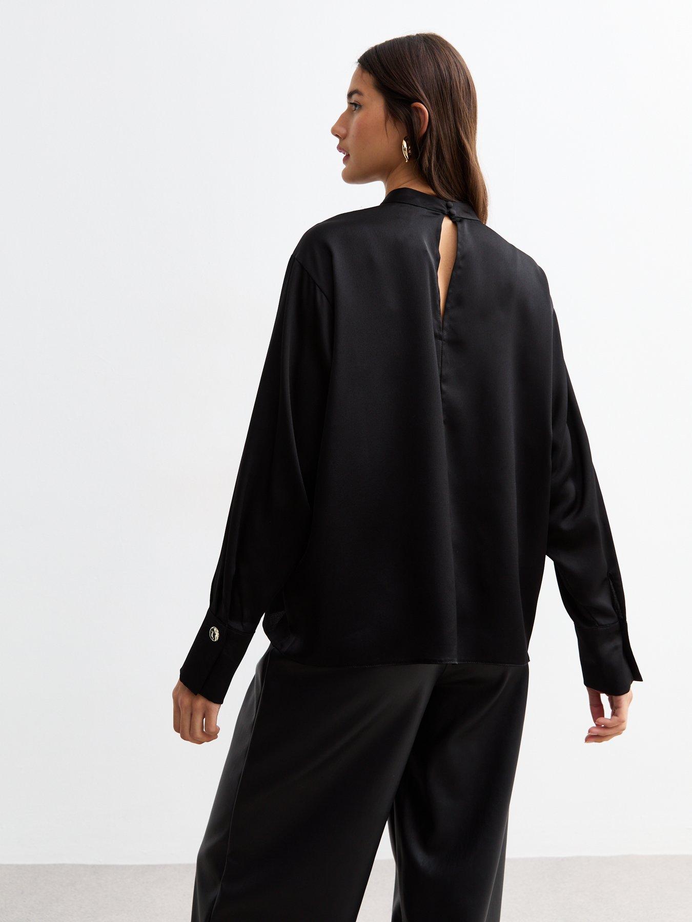 new-look-high-neck-satin-top-blackstillFront