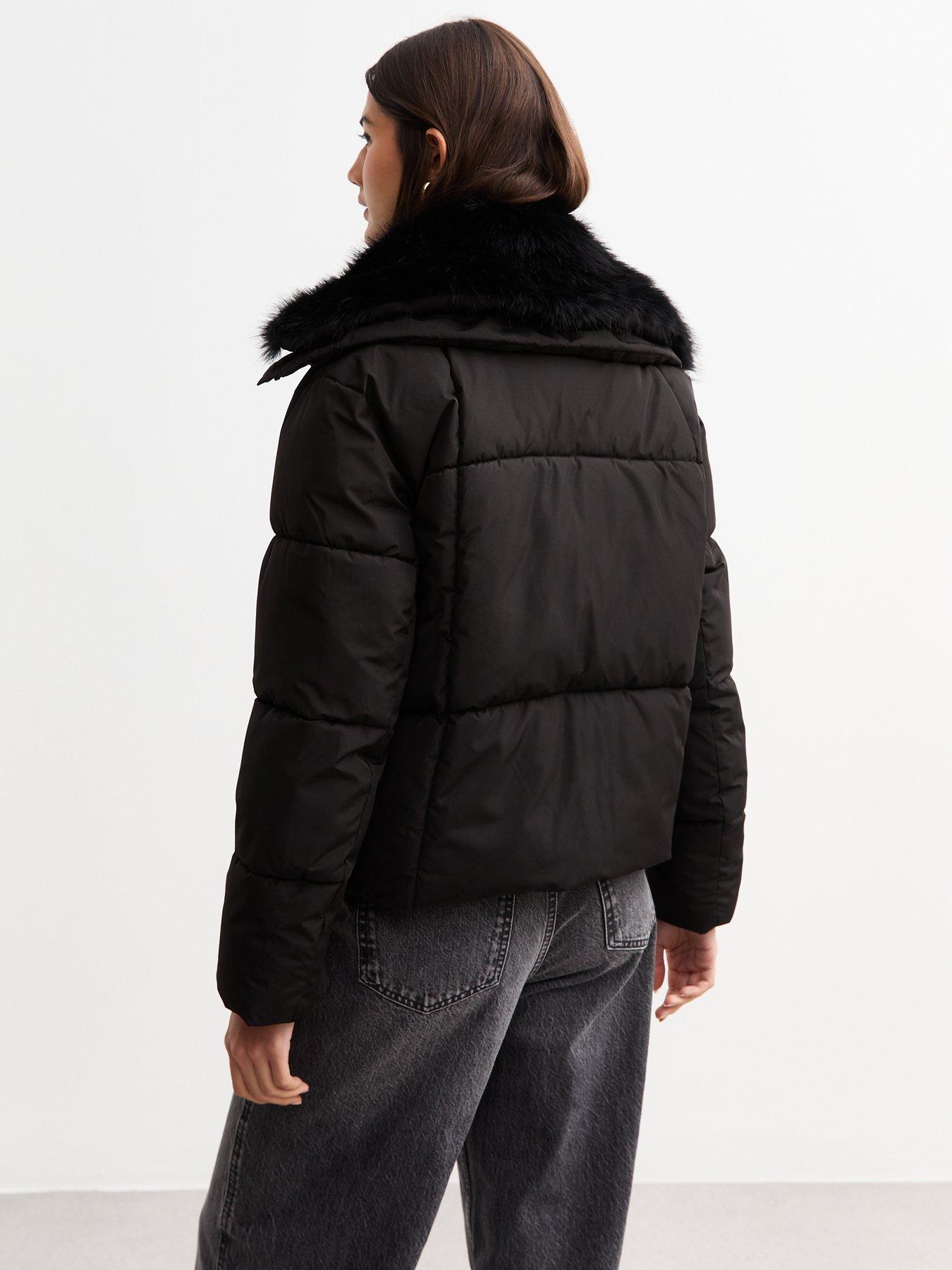 new-look-black-detachable-faux-fur-collar-padded-jacketstillFront