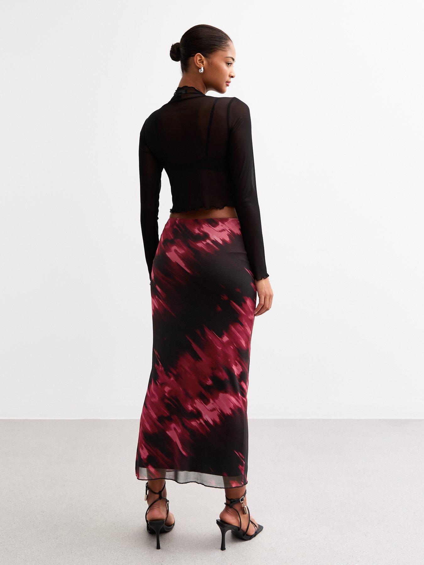 new-look-abstract-print-mesh-midi-skirt-redstillFront