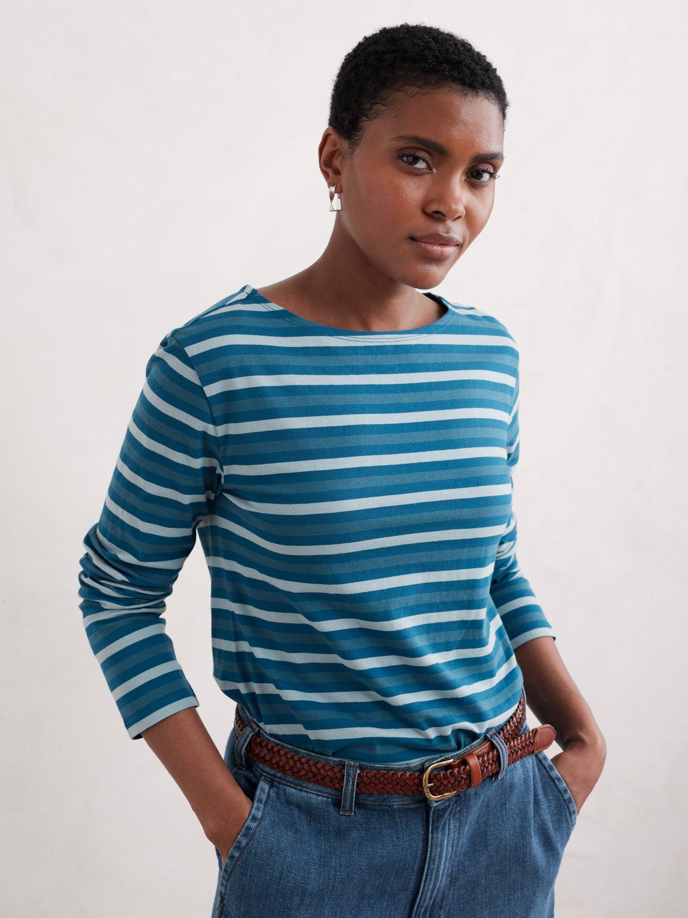 seasalt-cornwall-pure-cotton-striped-top-blue