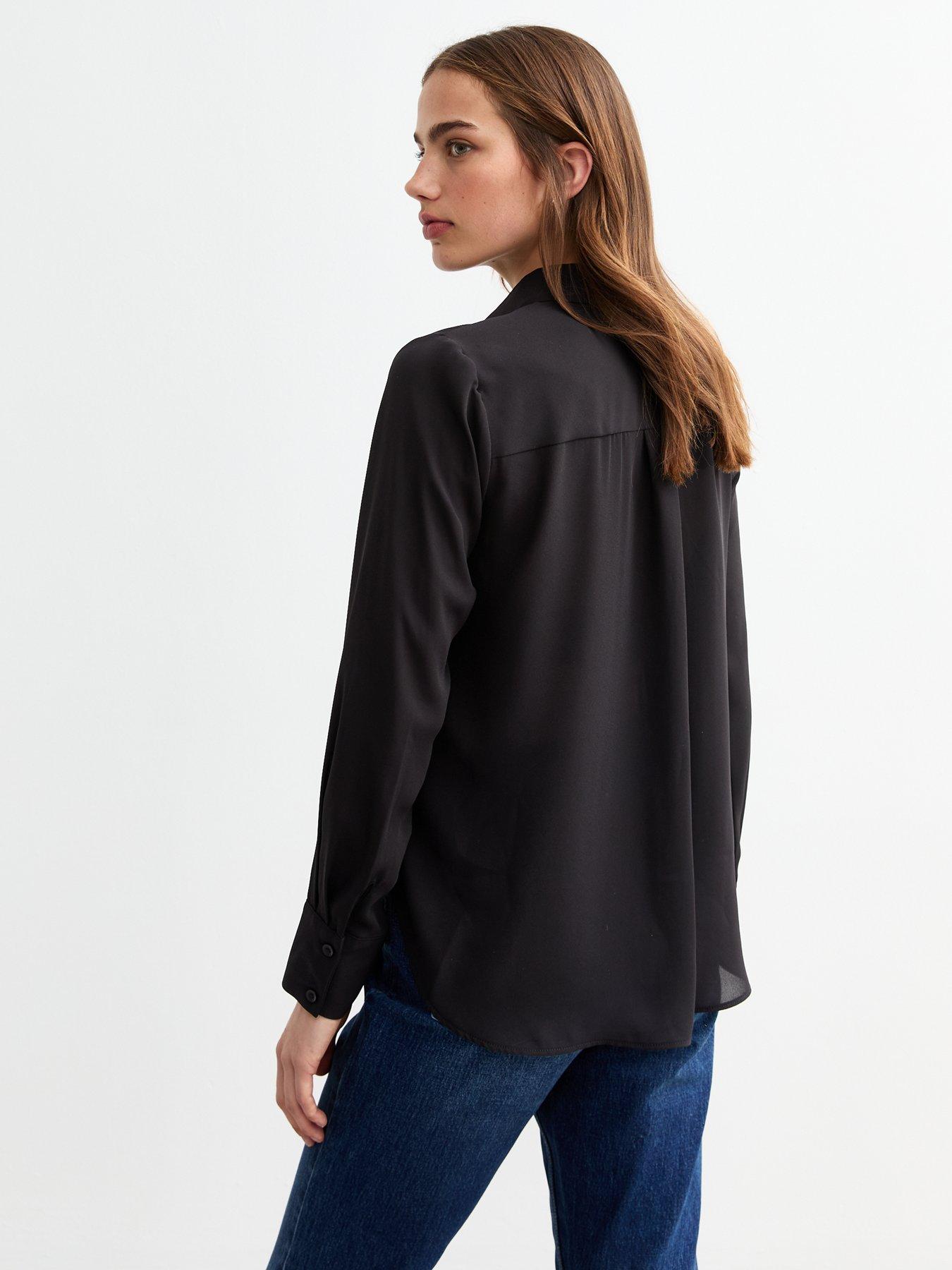 new-look-black-satin-shirtstillFront