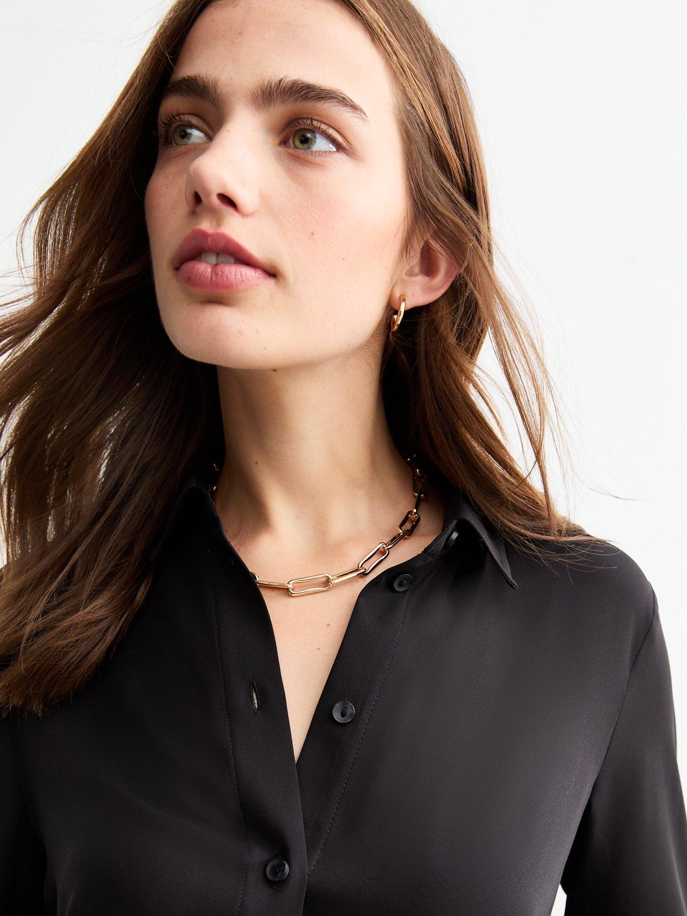 new-look-black-satin-shirtoutfit