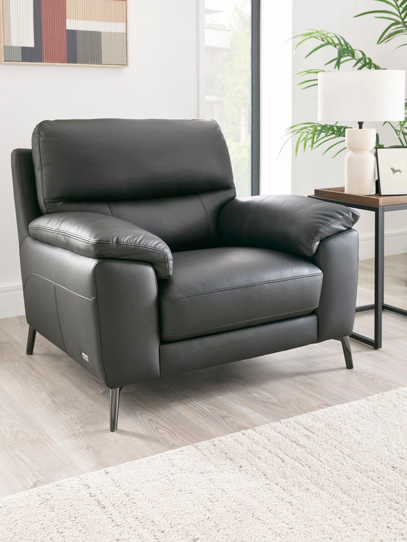 Image 1 of 7 of The Very Collection Lesta Leather Armchair