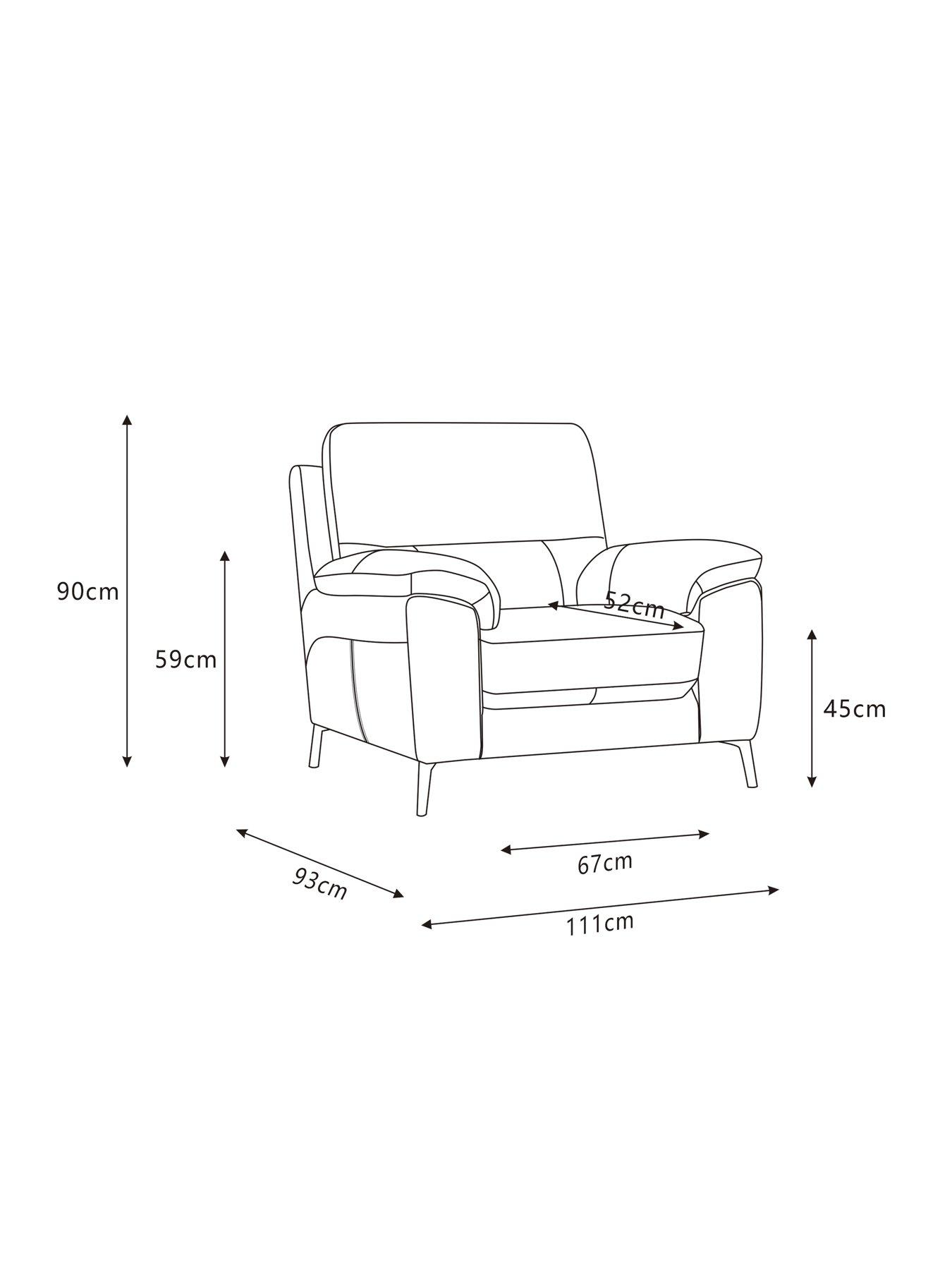 Image 7 of 7 of The Very Collection Lesta Leather Armchair