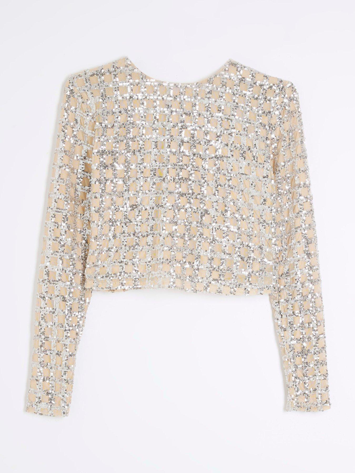 river-island-check-sequin-top-golddetail