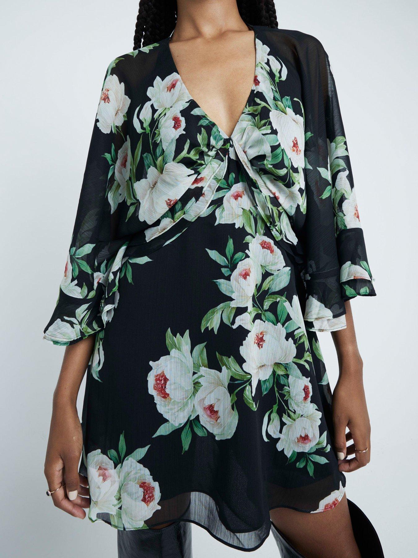 river-island-chiffon-printed-cape-mini-dress-blackoutfit