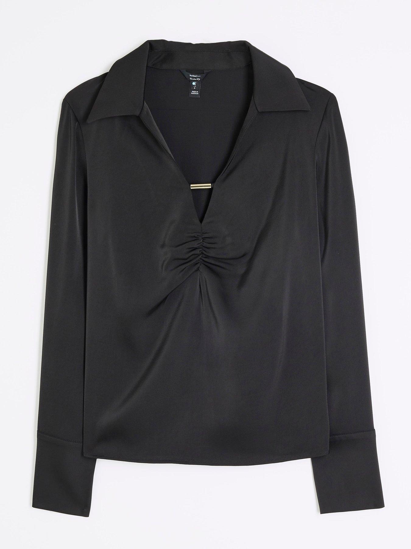 river-island-bar-detailed-ruched-blouse-blackdetail