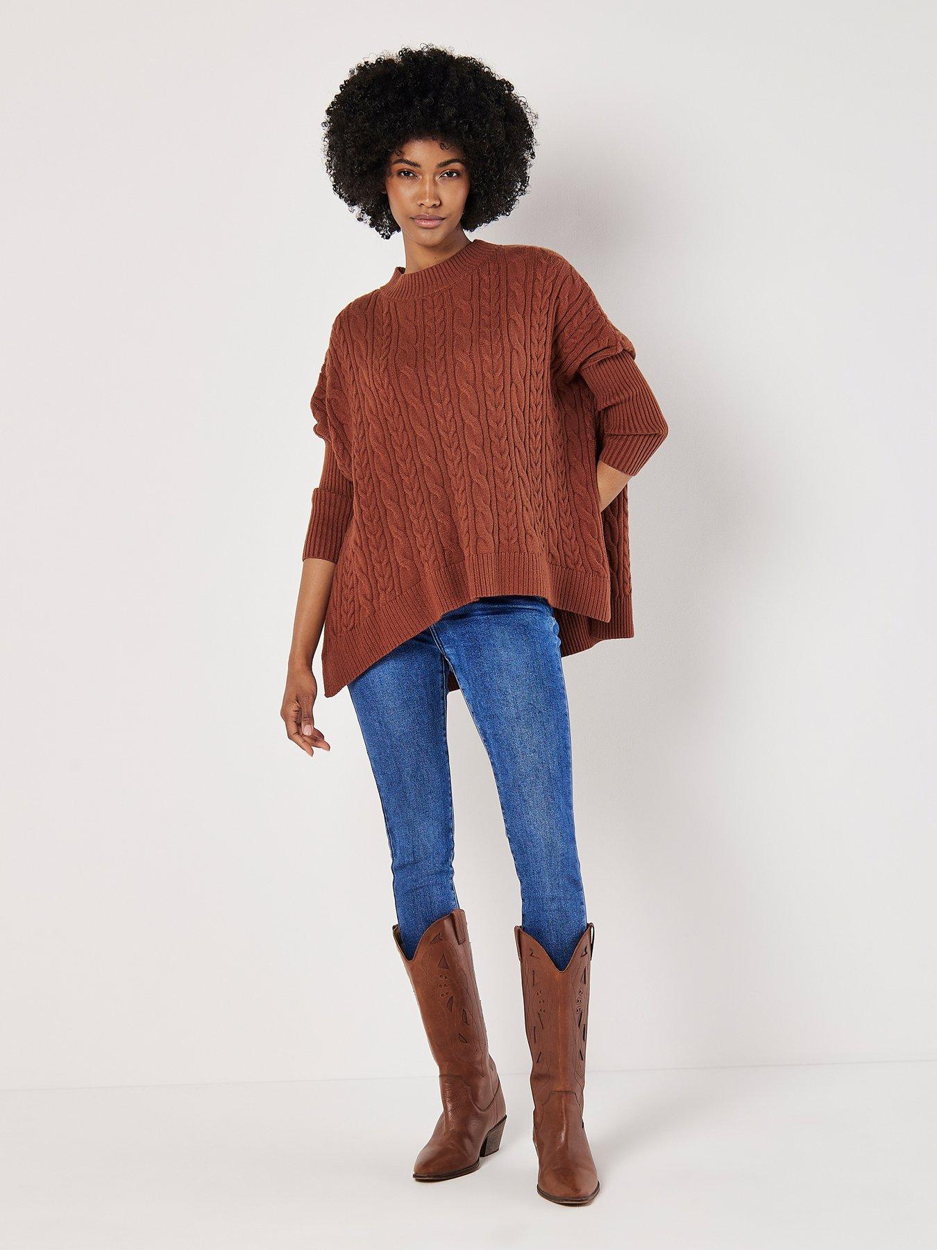 apricot-apricot-vertical-cable-mock-neck-jumperback