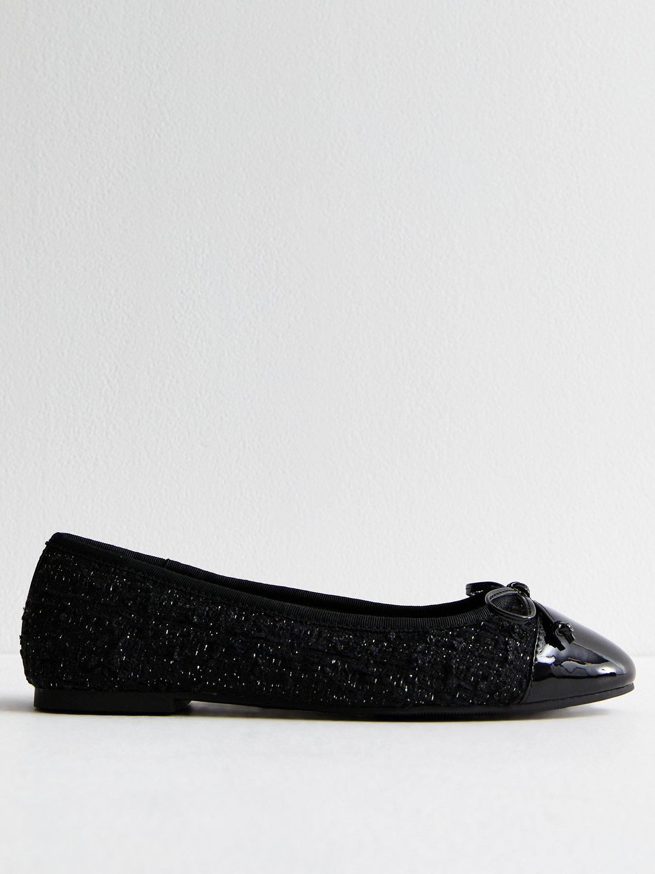 new-look-boucle-patent-toe-ballerina-pumps-black