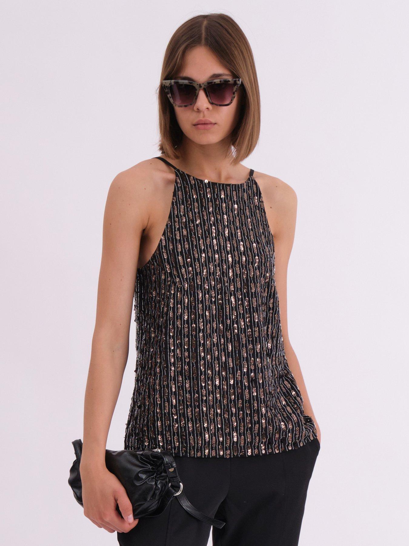 religion-bodice-beaded-halterneck-top-black