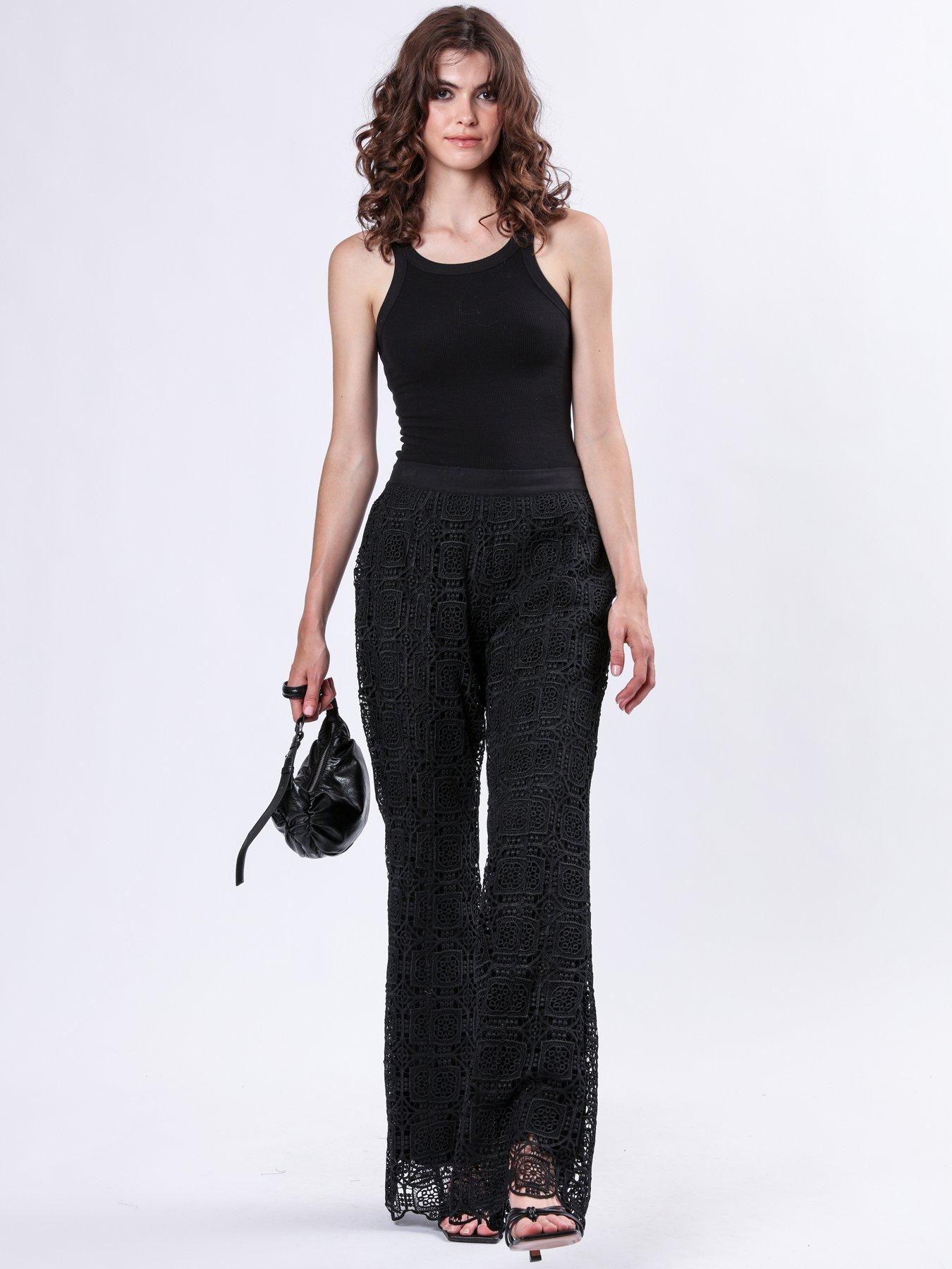 religion-high-waisted-lace-trouser-blackdetail