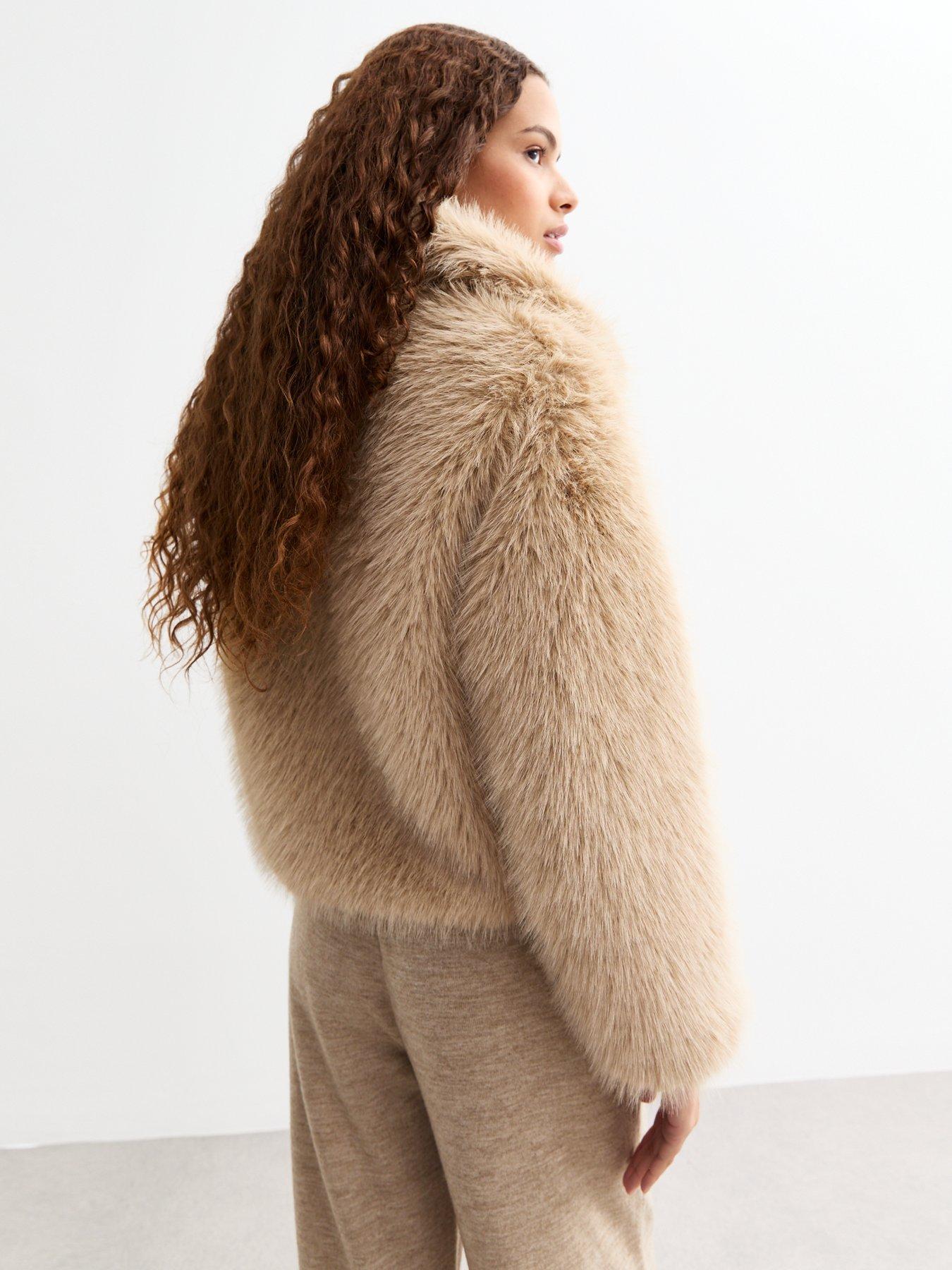 new-look-camel-faux-fur-zipped-jacketstillFront