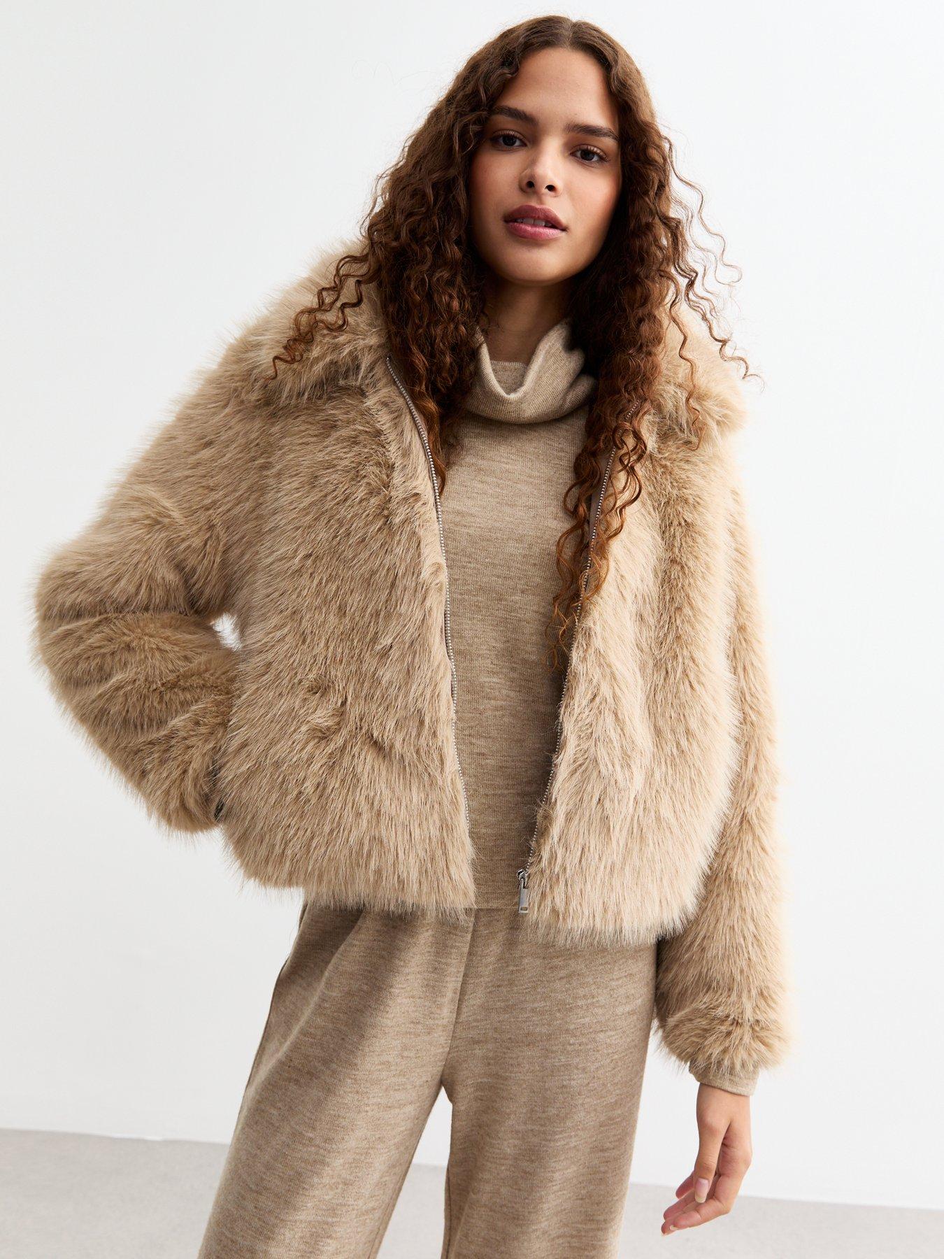 new-look-camel-faux-fur-zipped-jacketoutfit