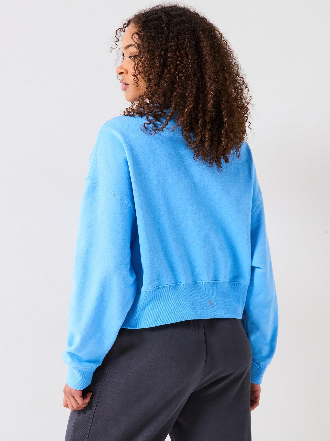 Image 2 of 4 of P.E Nation Womens Physical Crew Neck Sweatshirt - Cornflower Blue