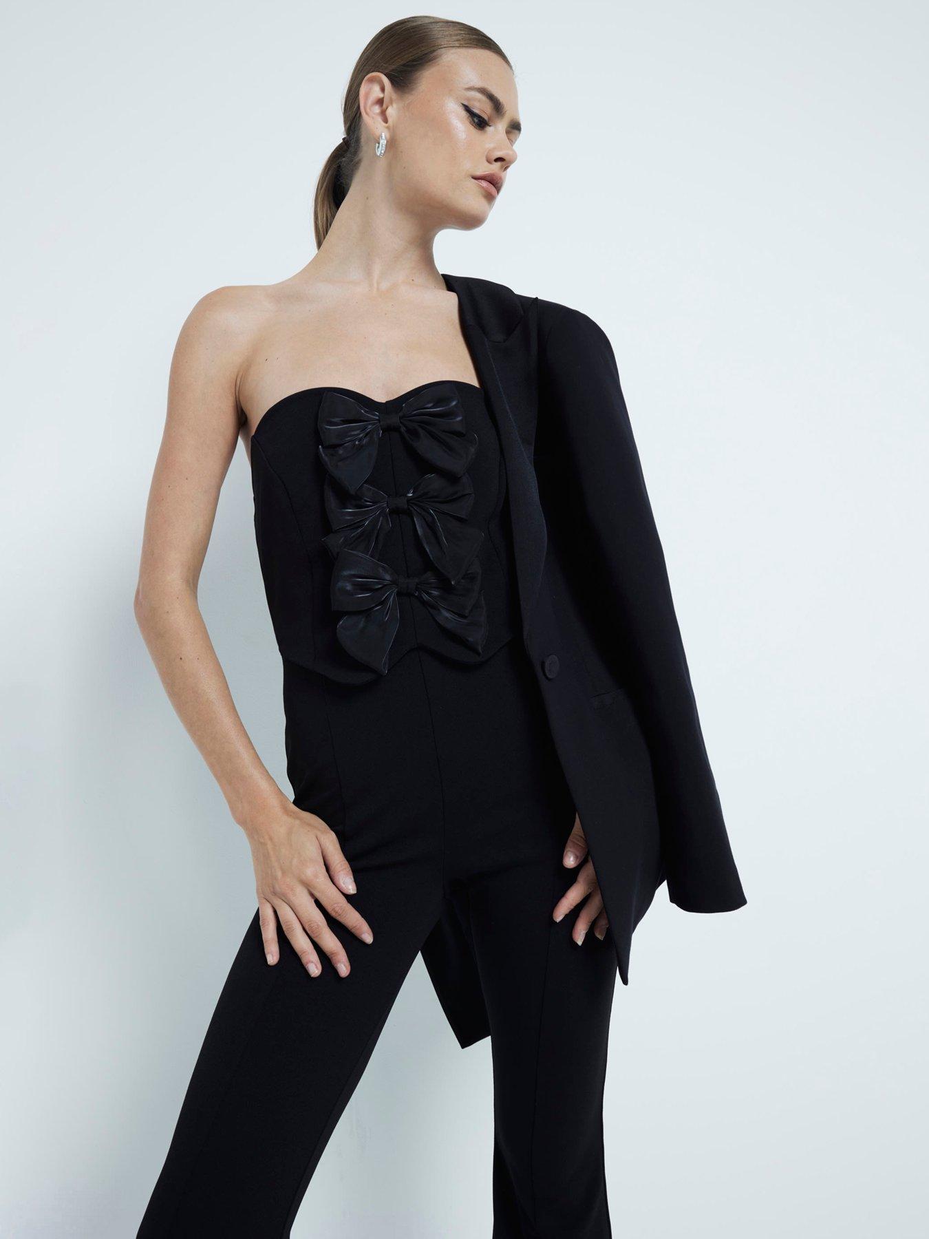 river-island-bow-front-jumpsuit-blackfront