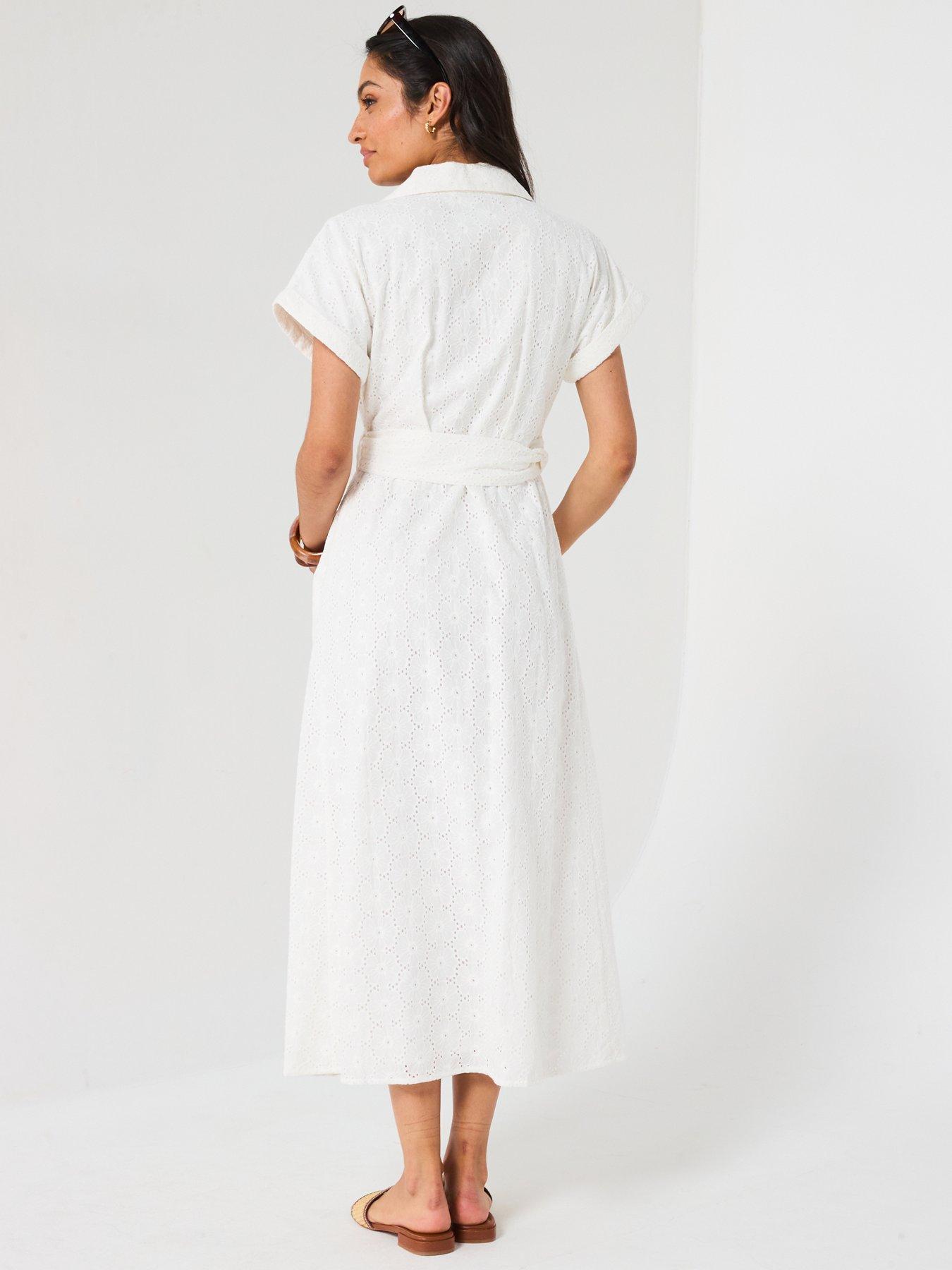 v-by-very-belted-broderie-midi-shirt-dress-whitestillFront