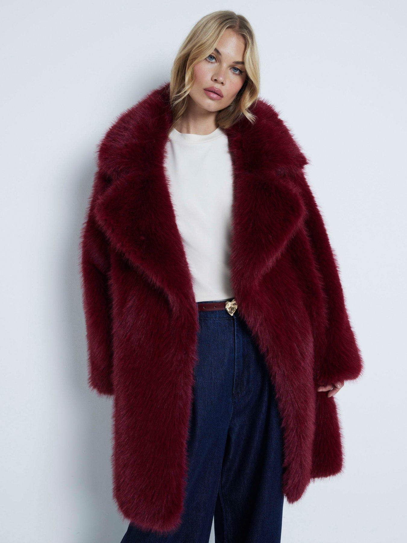 river-island-faux-fur-coat-dark-red