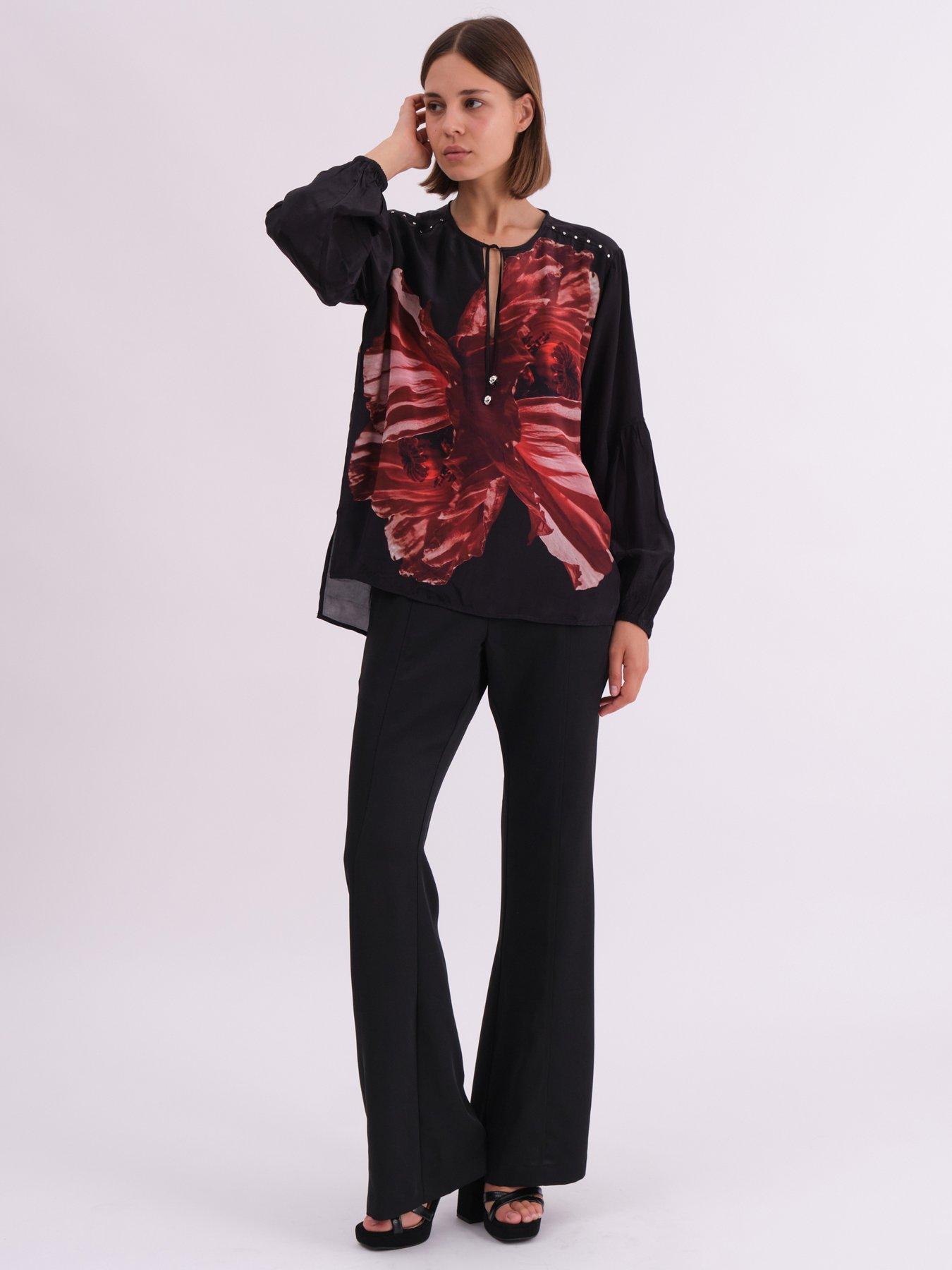 religion-abstract-floral-neck-tie-blouse-redback