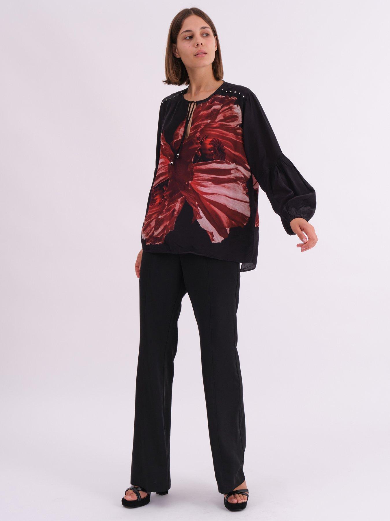 religion-abstract-floral-neck-tie-blouse-reddetail