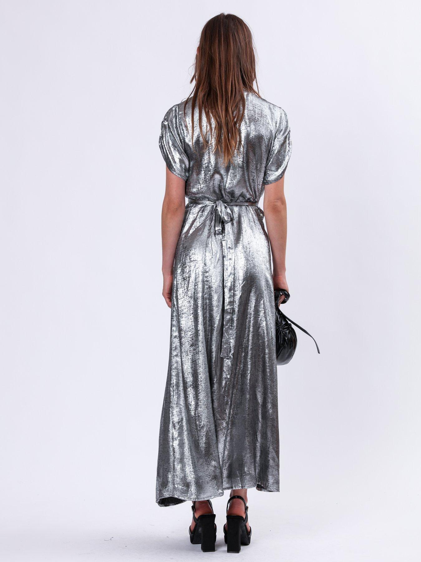 religion-fold-wrap-maxi-dress-greystillFront