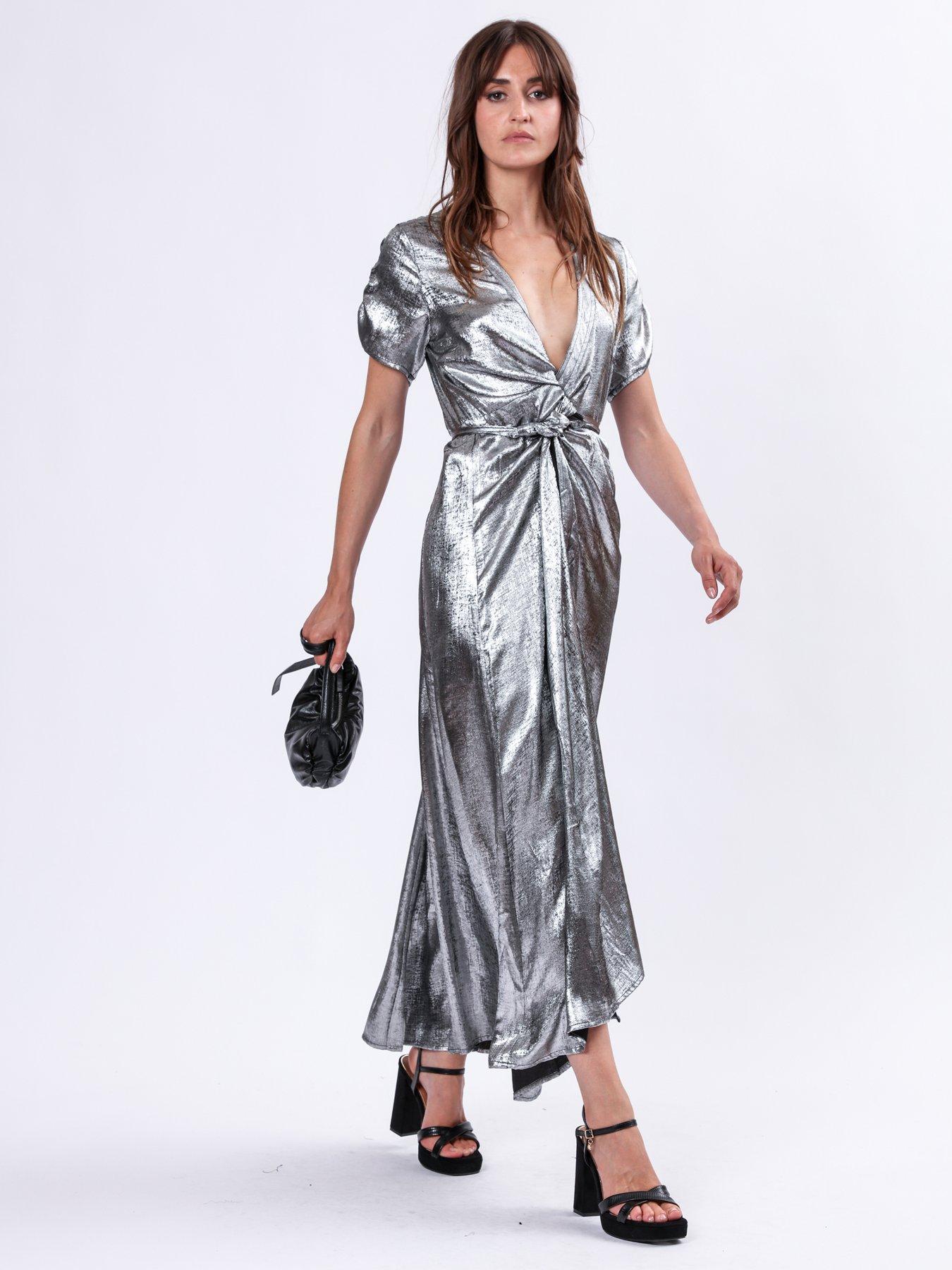 religion-fold-wrap-maxi-dress-greyoutfit