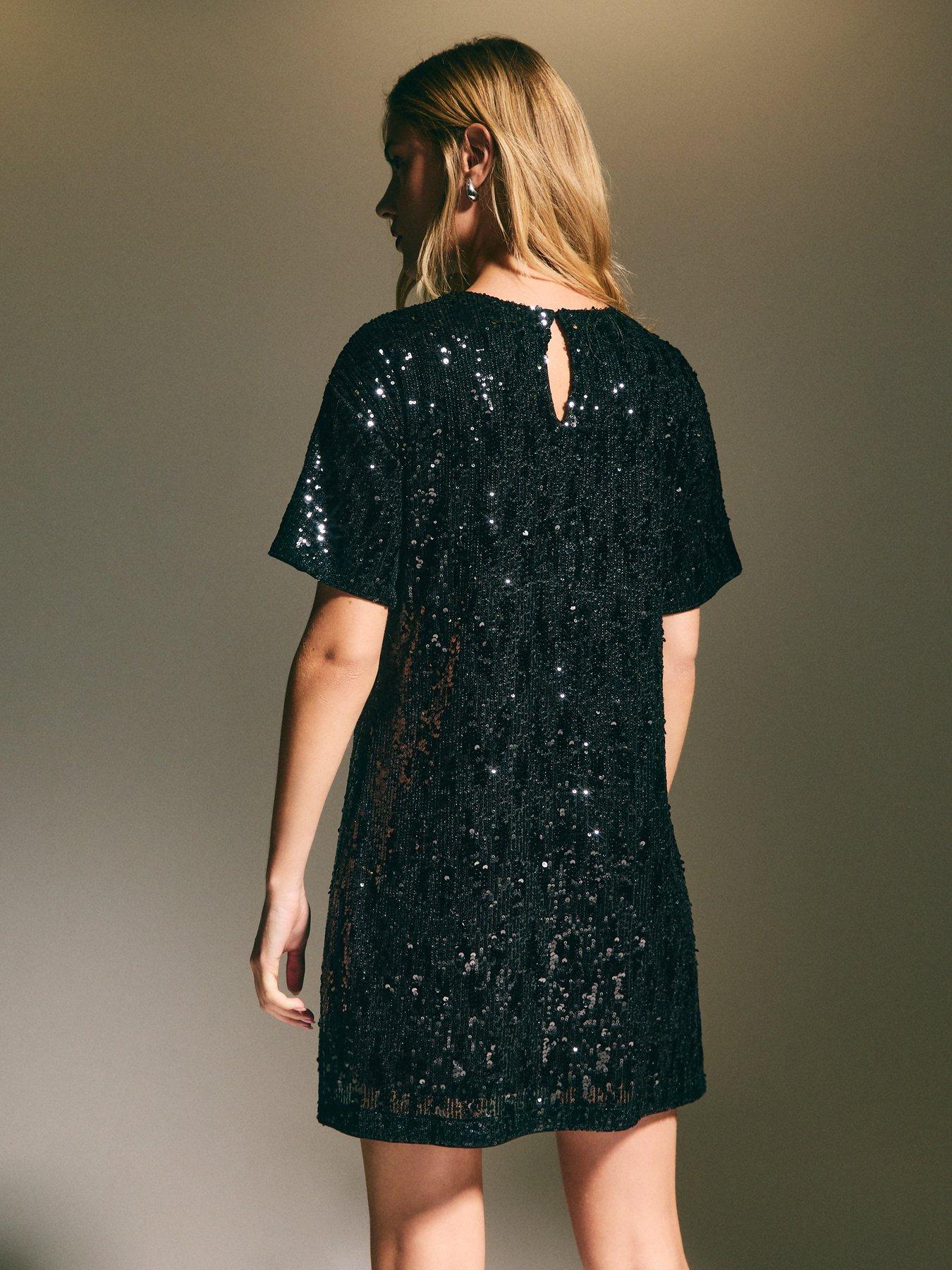 new-look-sequin-t-shirt-mini-dress-blackstillFront