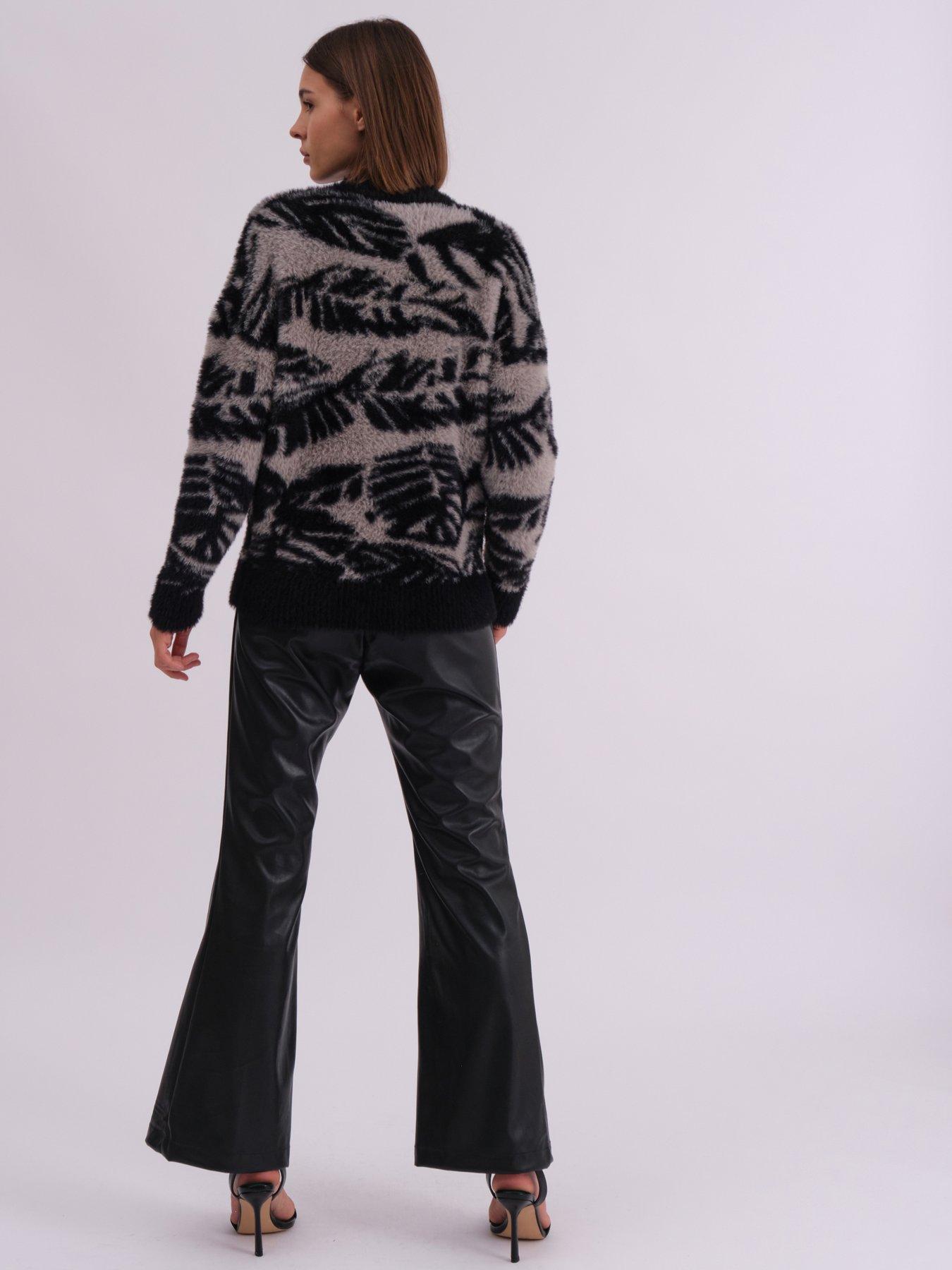 Image 4 of 5 of Religion Abstract Print Crewneck Jumper - Black