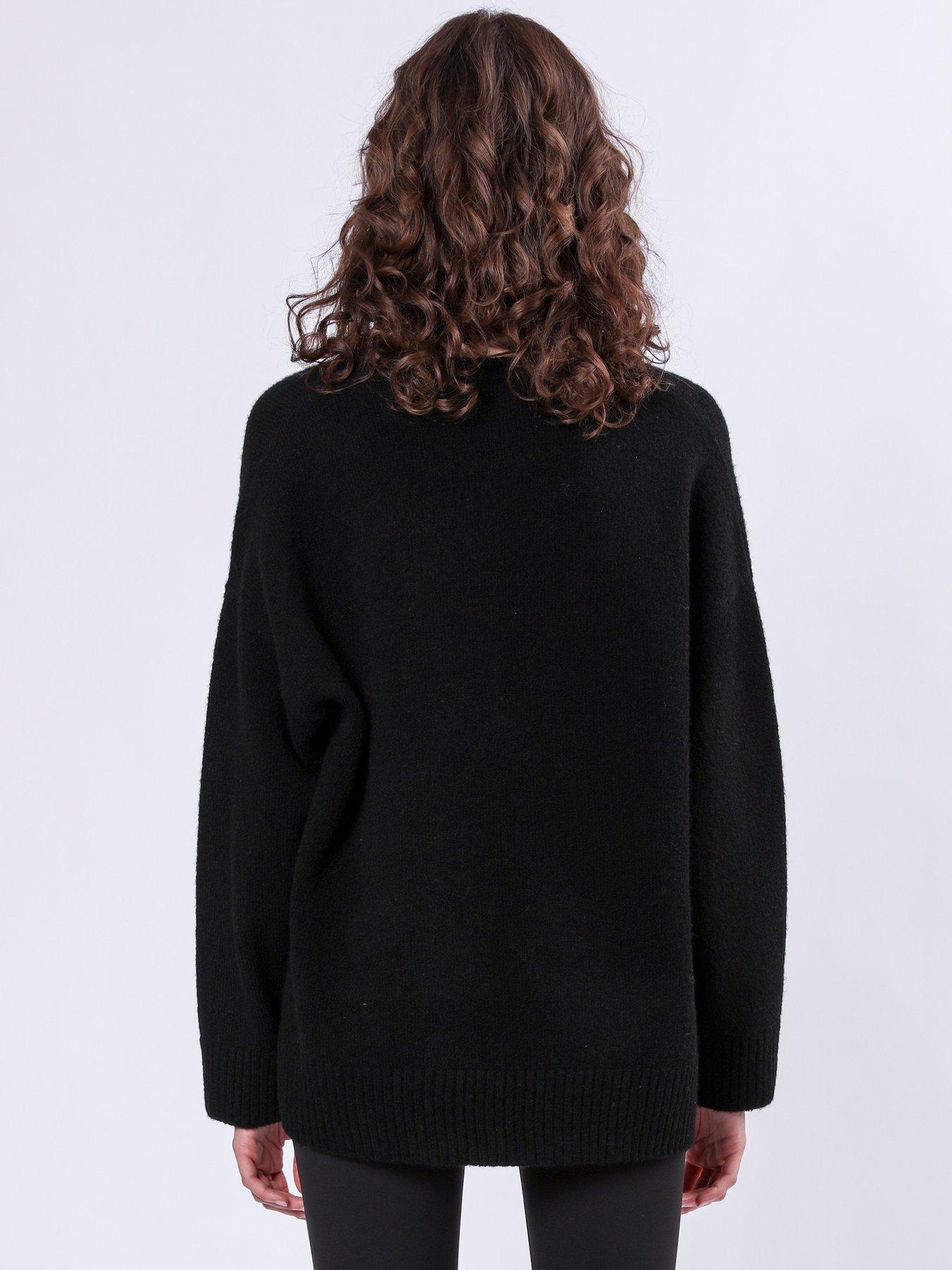 Image 2 of 6 of Religion Oversized Lightning Bolt Print Jumper - Black