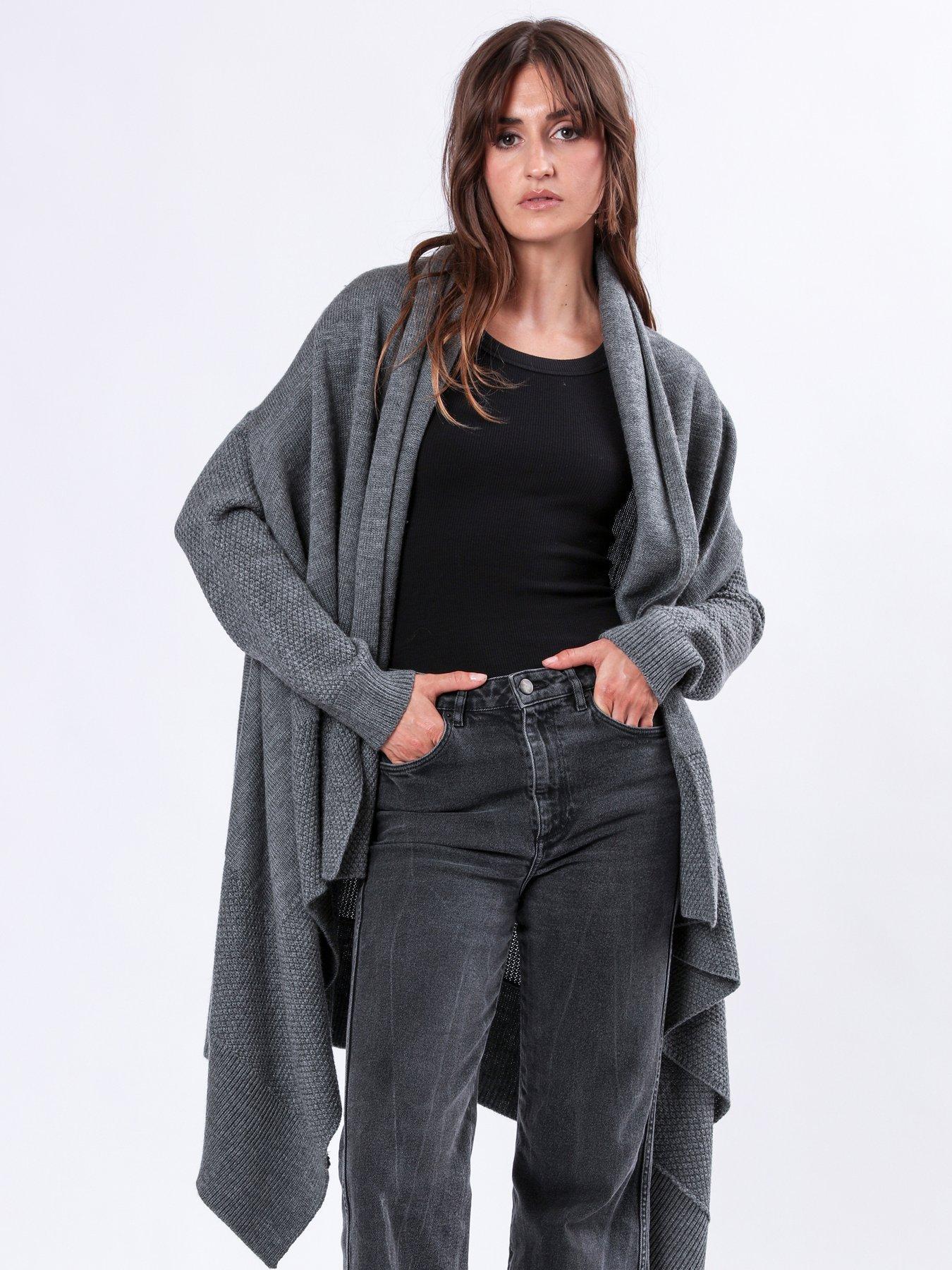 religion-soft-yarn-draped-cardigan-grey