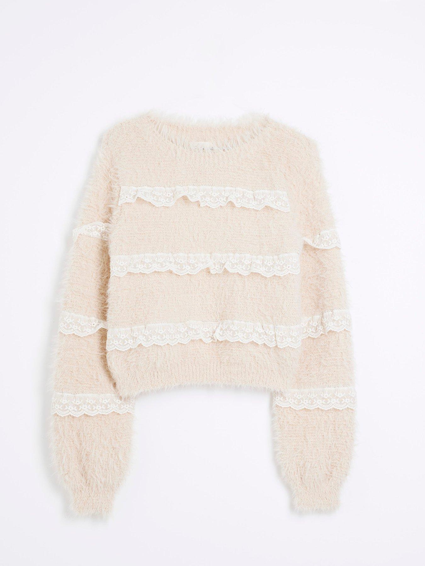 river-island-fluffy-lace-trim-jumper-light-pinkdetail