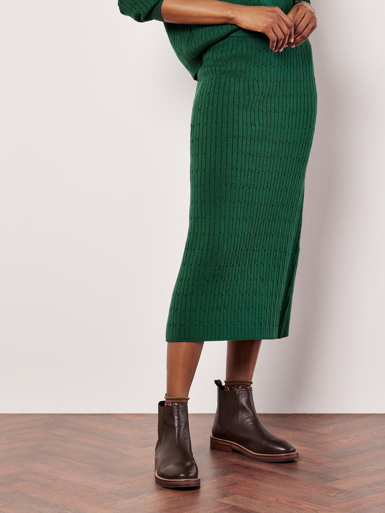 apricot-fine-gauge-cable-knit-midi-skirt-co-ord-green