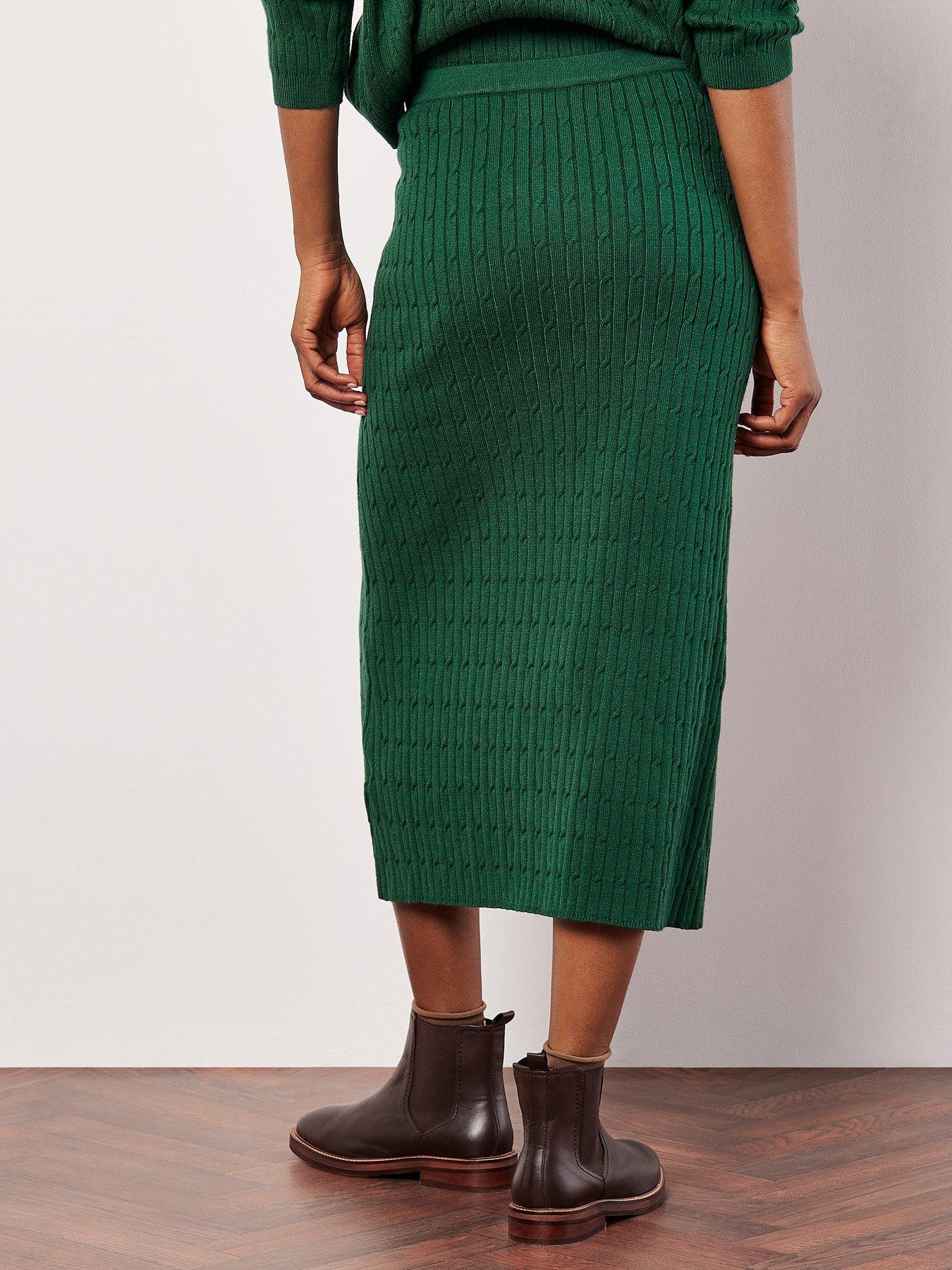 apricot-fine-gauge-cable-knit-midi-skirt-co-ord-greenstillFront