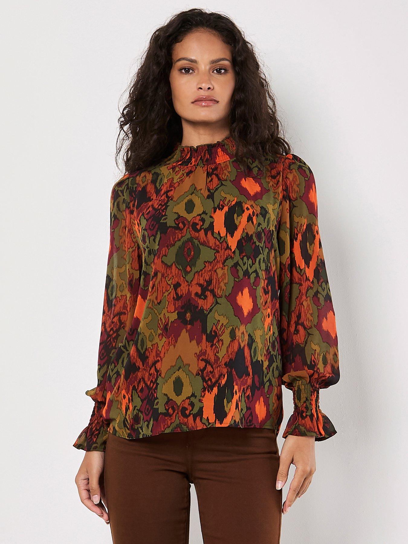 apricot-apricot-ornate-ikat-oil-paint-smock-top