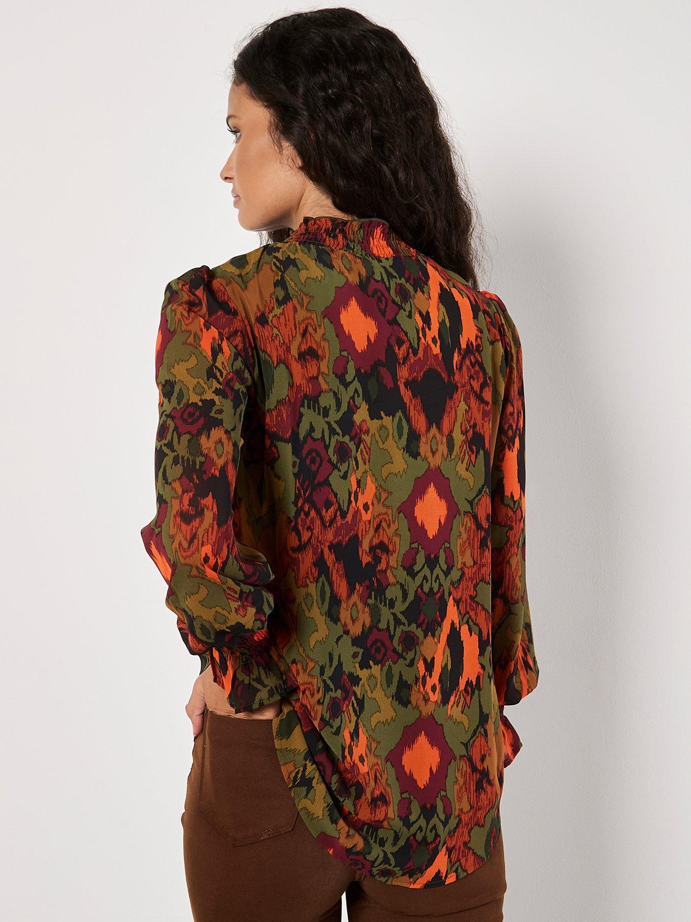 apricot-apricot-ornate-ikat-oil-paint-smock-topstillFront