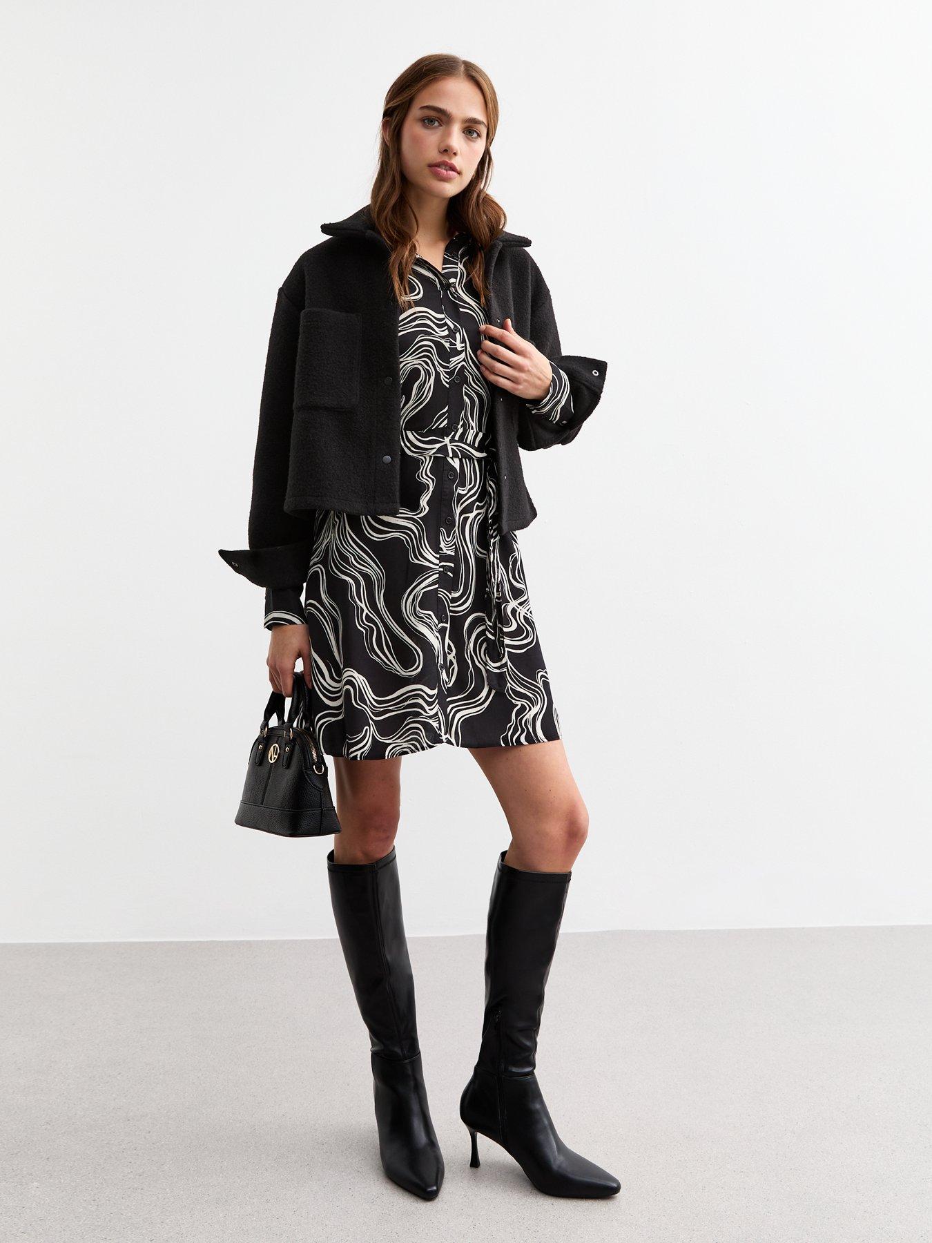 new-look-black-ed-mini-shirt-dress-printback