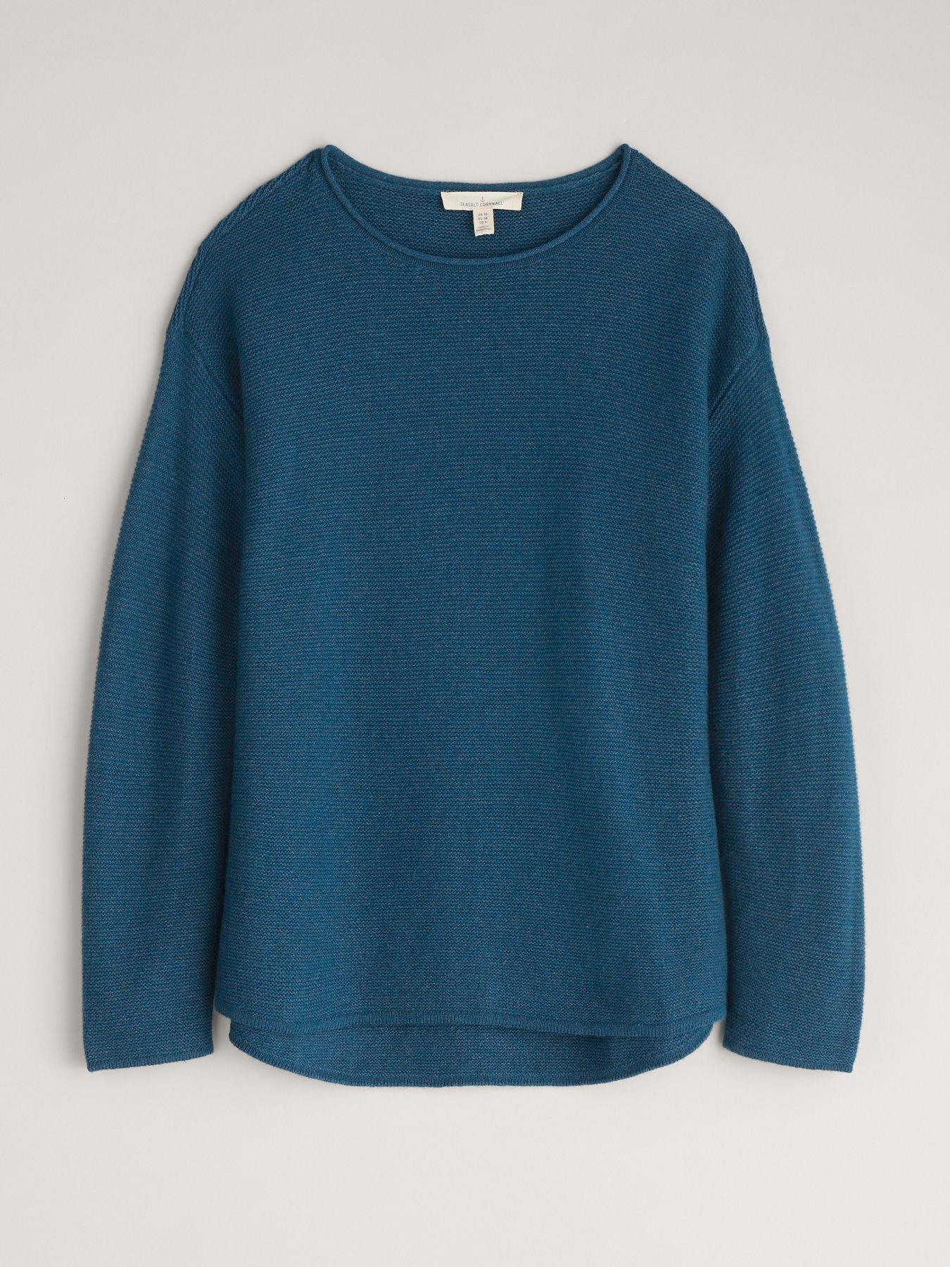 seasalt-cornwall-wool-rich-textured-jumper-blueoutfit