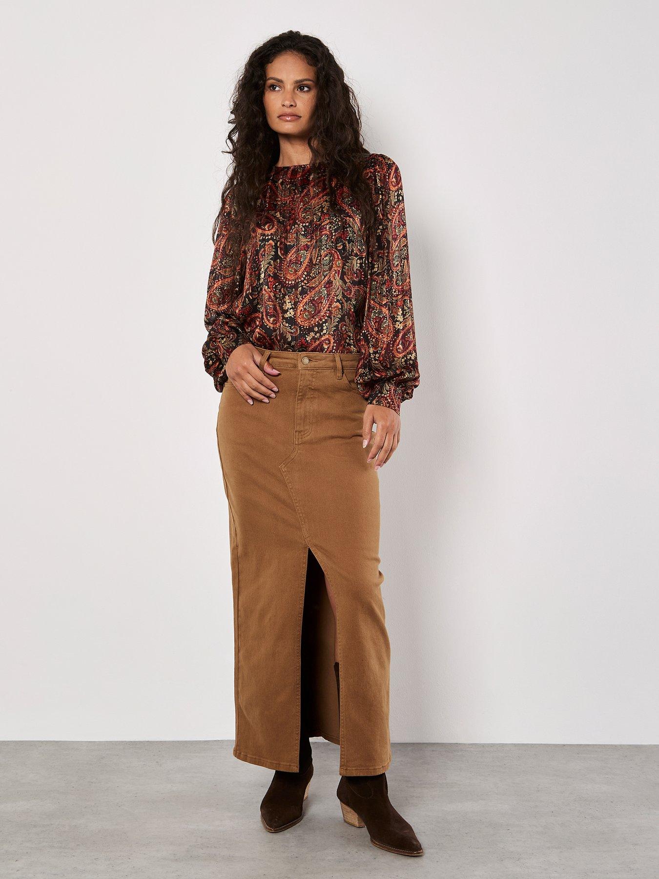 apricot-apricot-lurex-paisley-volume-sleeve-topback