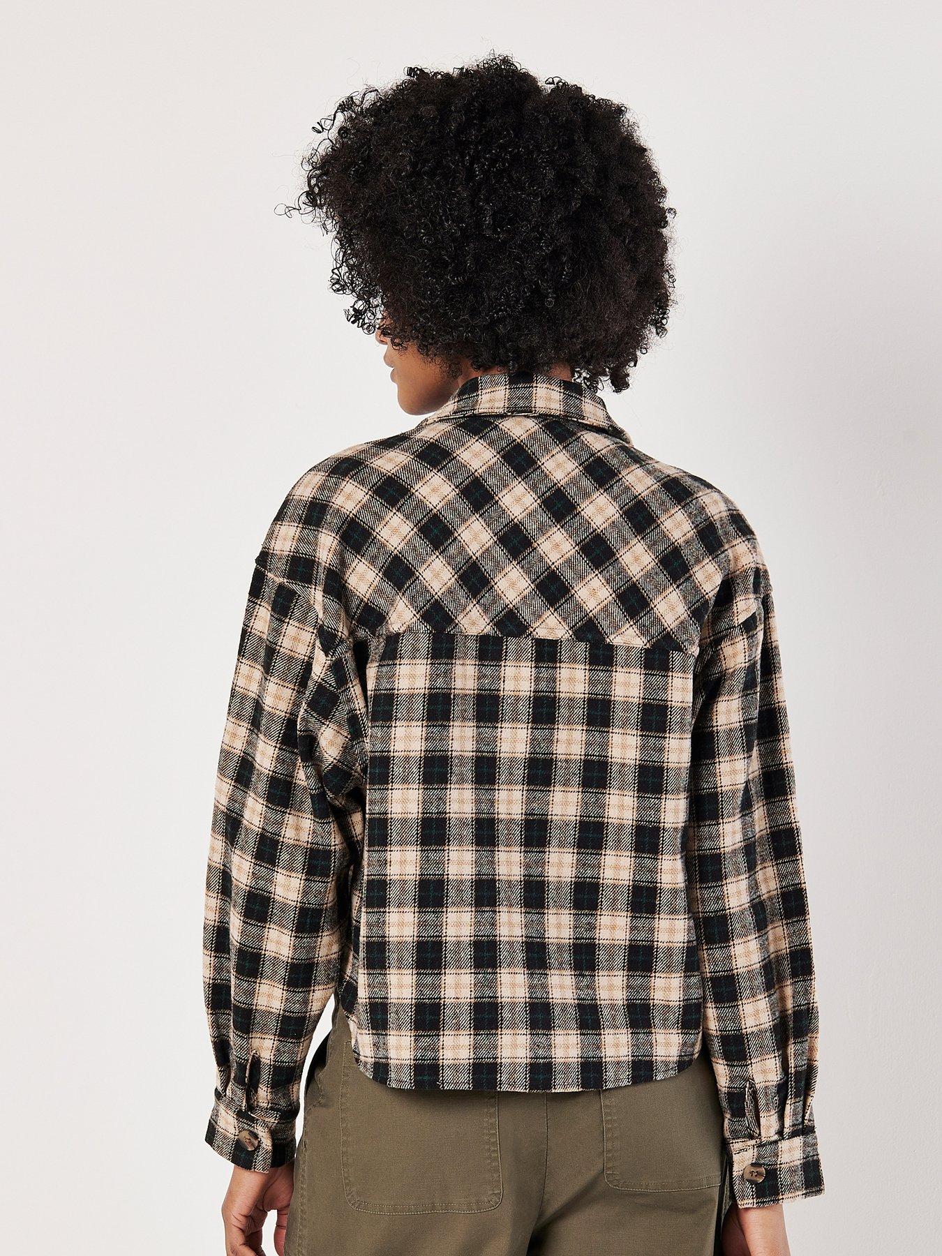 apricot-apricot-plaid-cropped-shacketstillFront