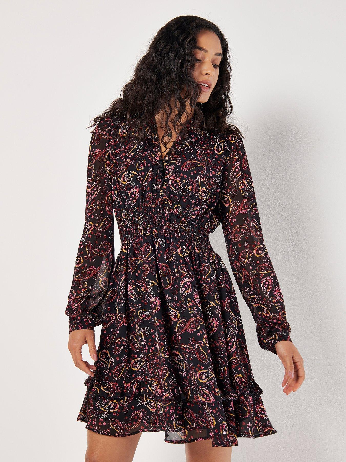 apricot-painterly-paisley-smock-frill-dress-pink