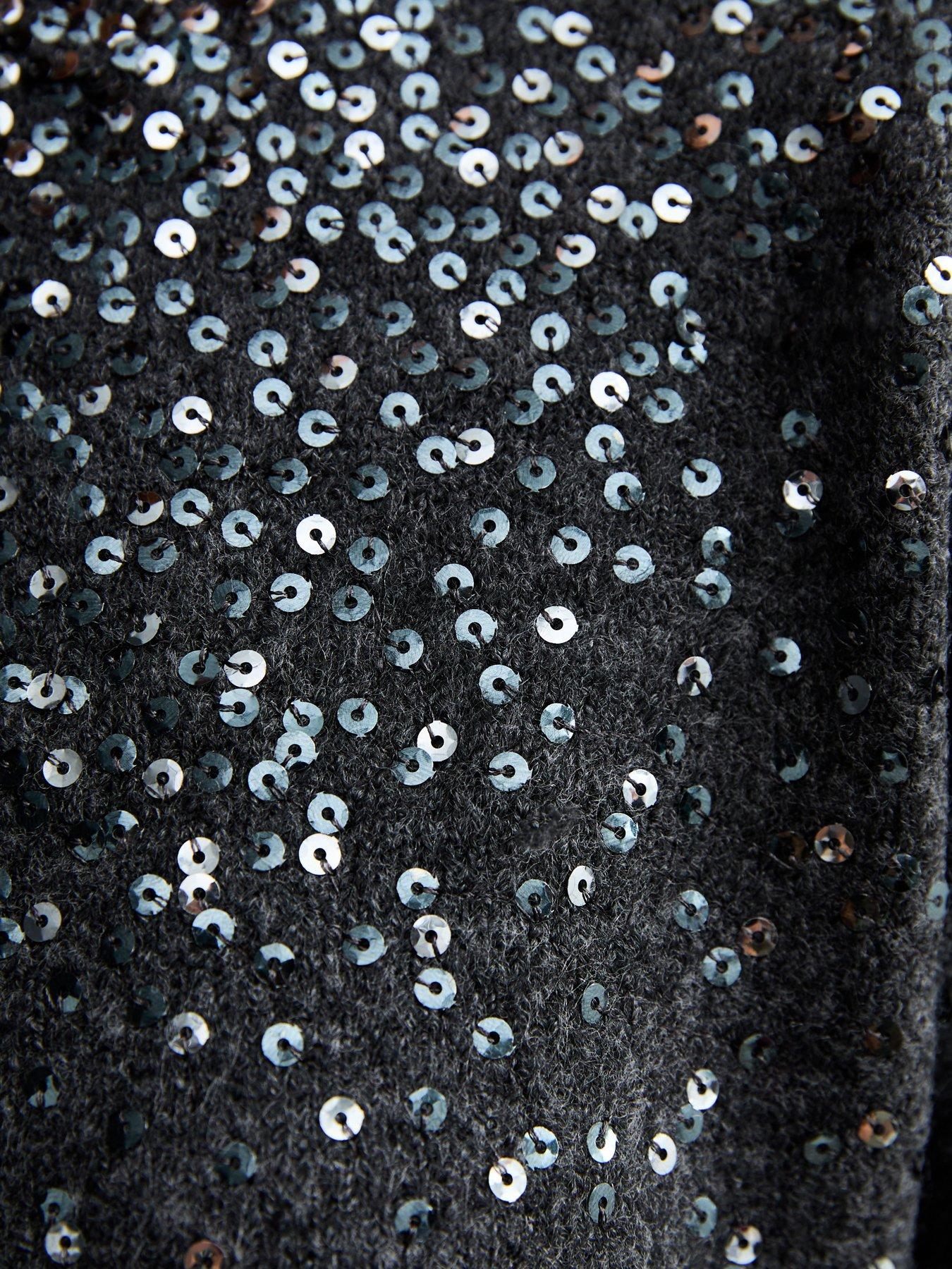 new-look-dark-grey-sequinned-knit-tunic-jumperdetail