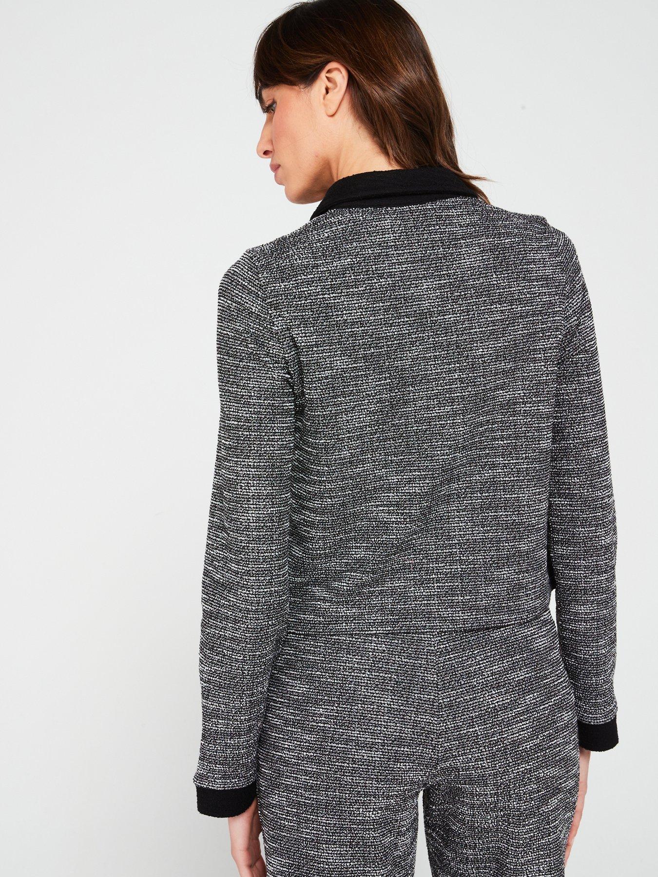 v-by-very-boucle-collar-cardigan-top-monostillFront